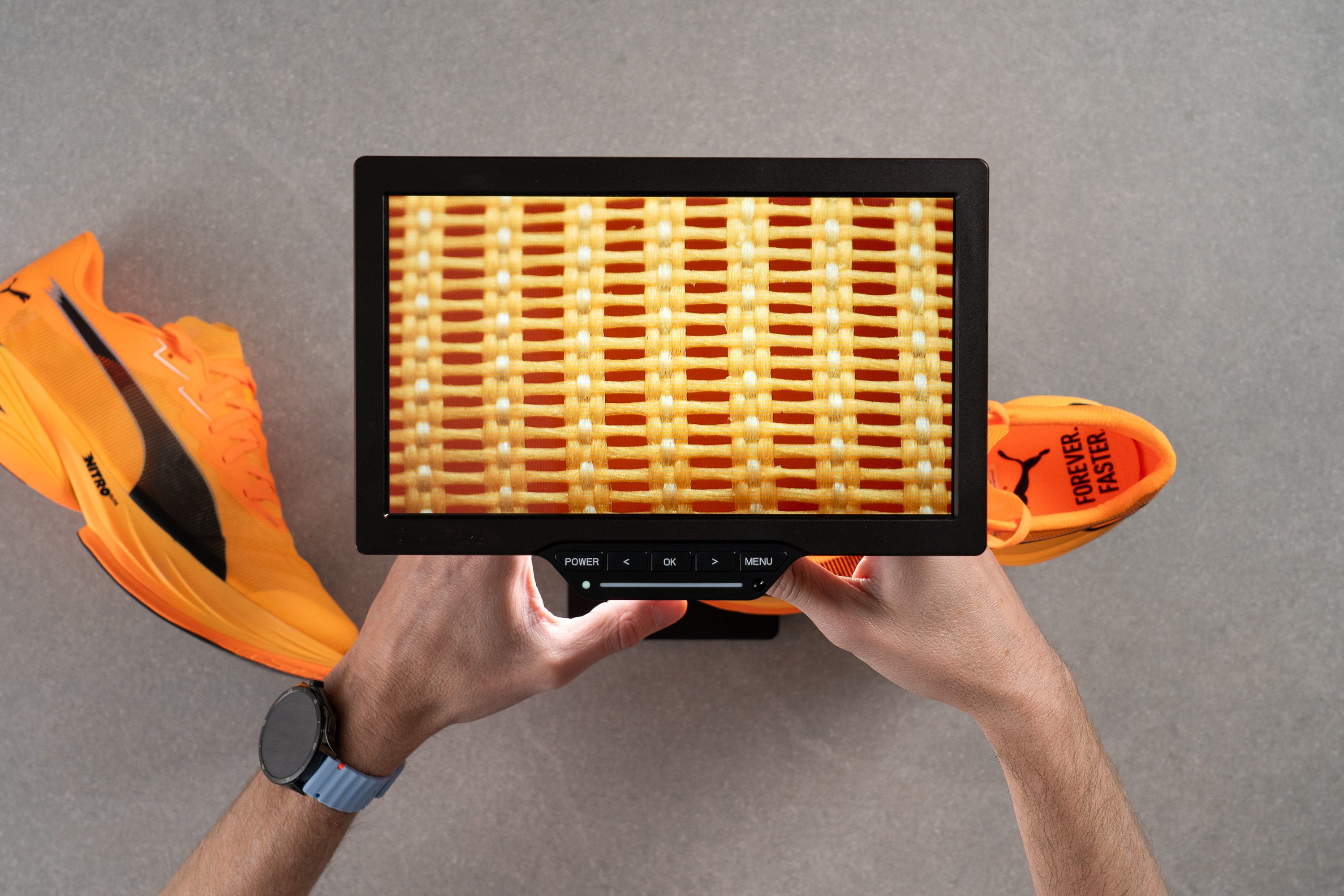 PUMA Fast-R Nitro Elite 3 Ultraweave microscope