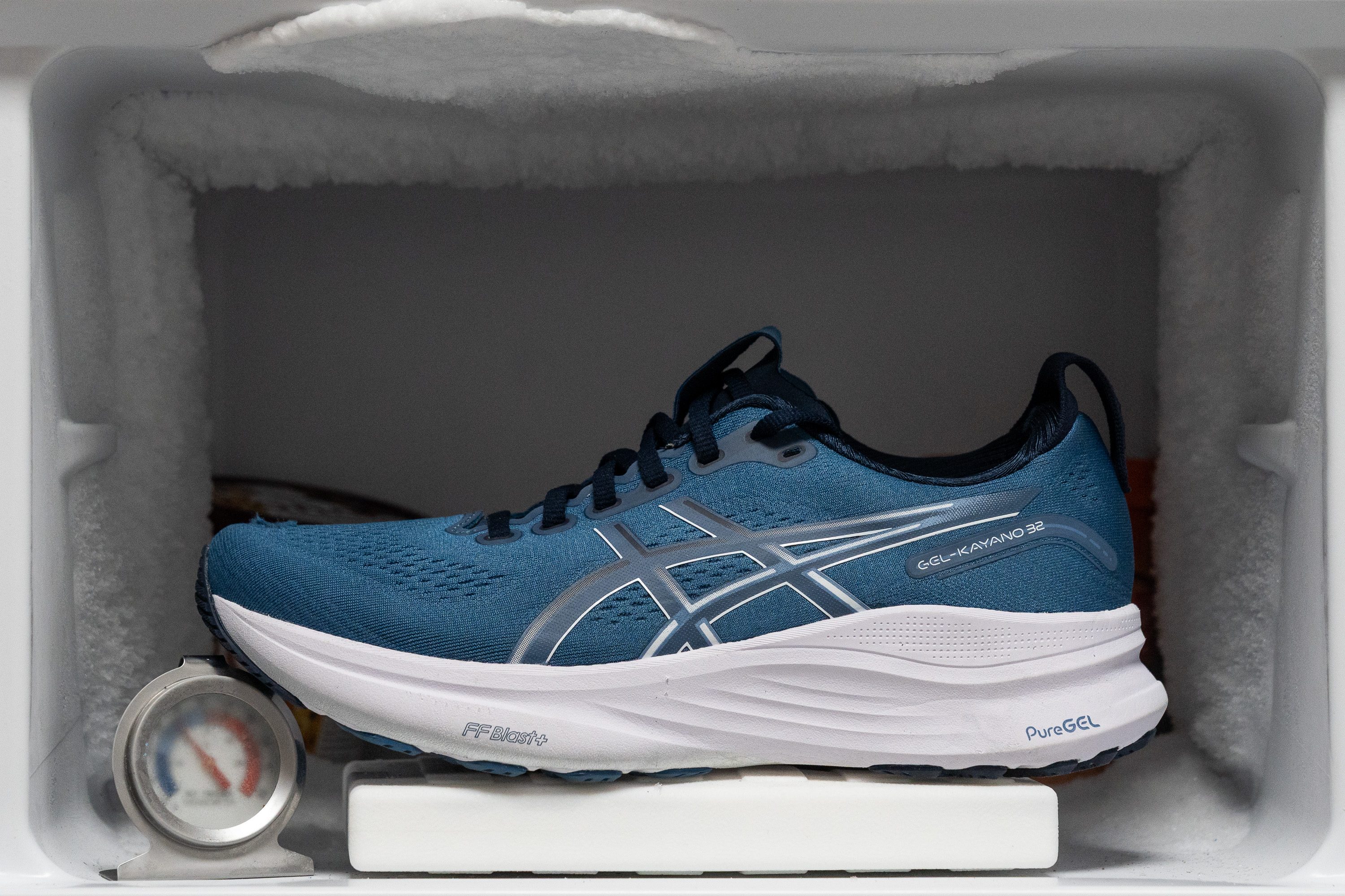 ASICS Gel Kayano 32 Midsole softness in cold (%)
