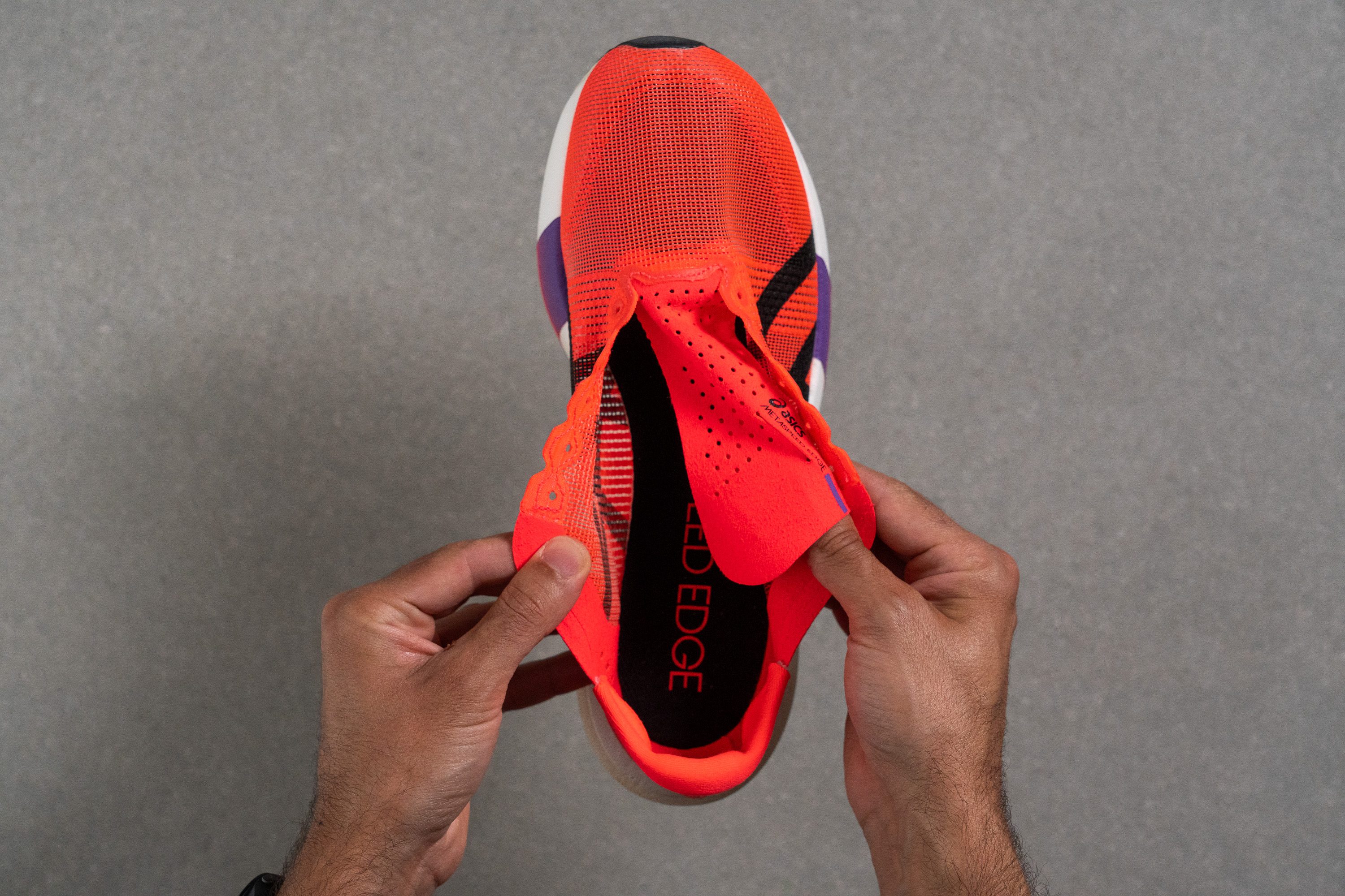 ASICS Metaspeed Edge Tokyo Tongue: gusset type