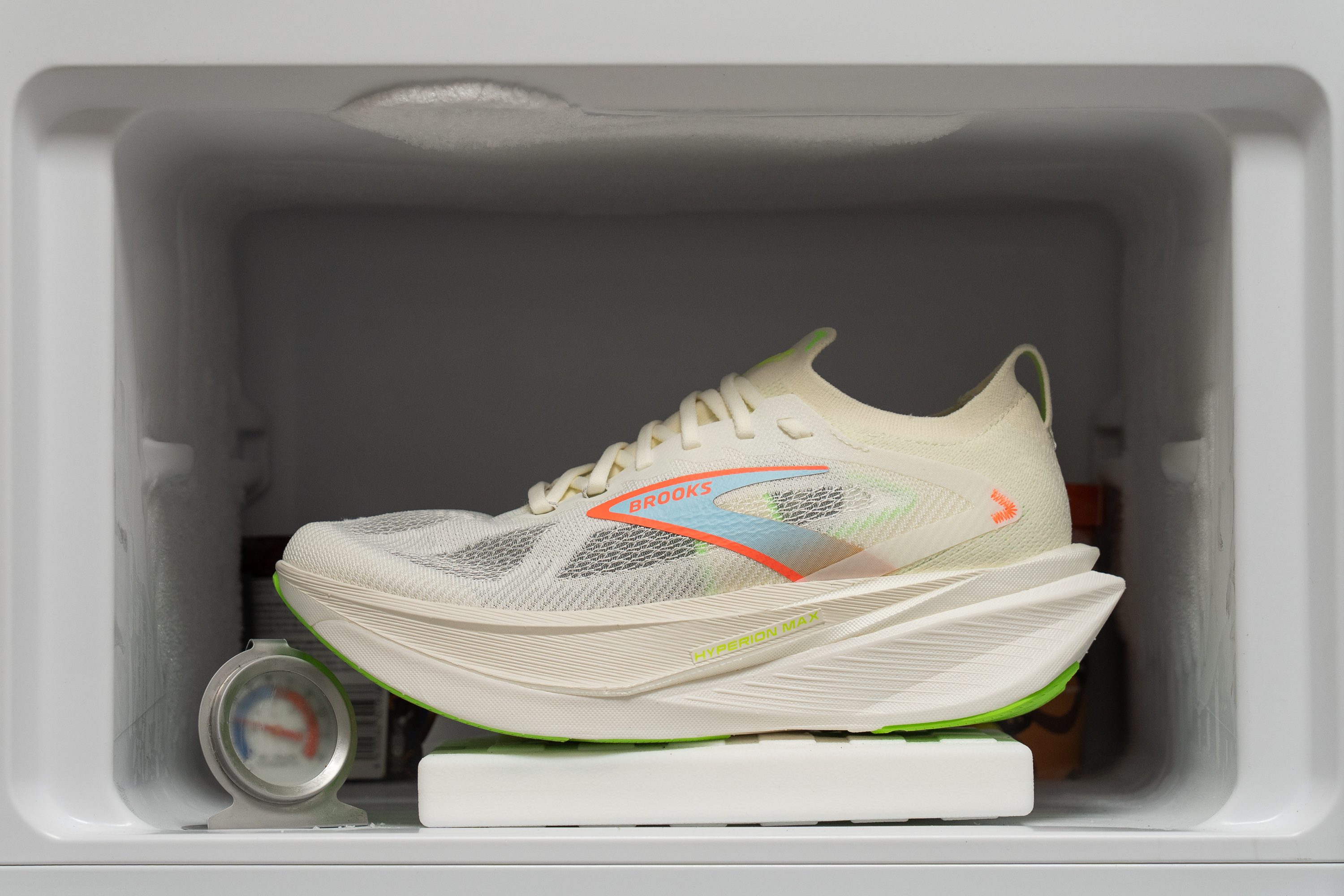 Brooks Hyperion Max 3 Midsole softness in cold (%)