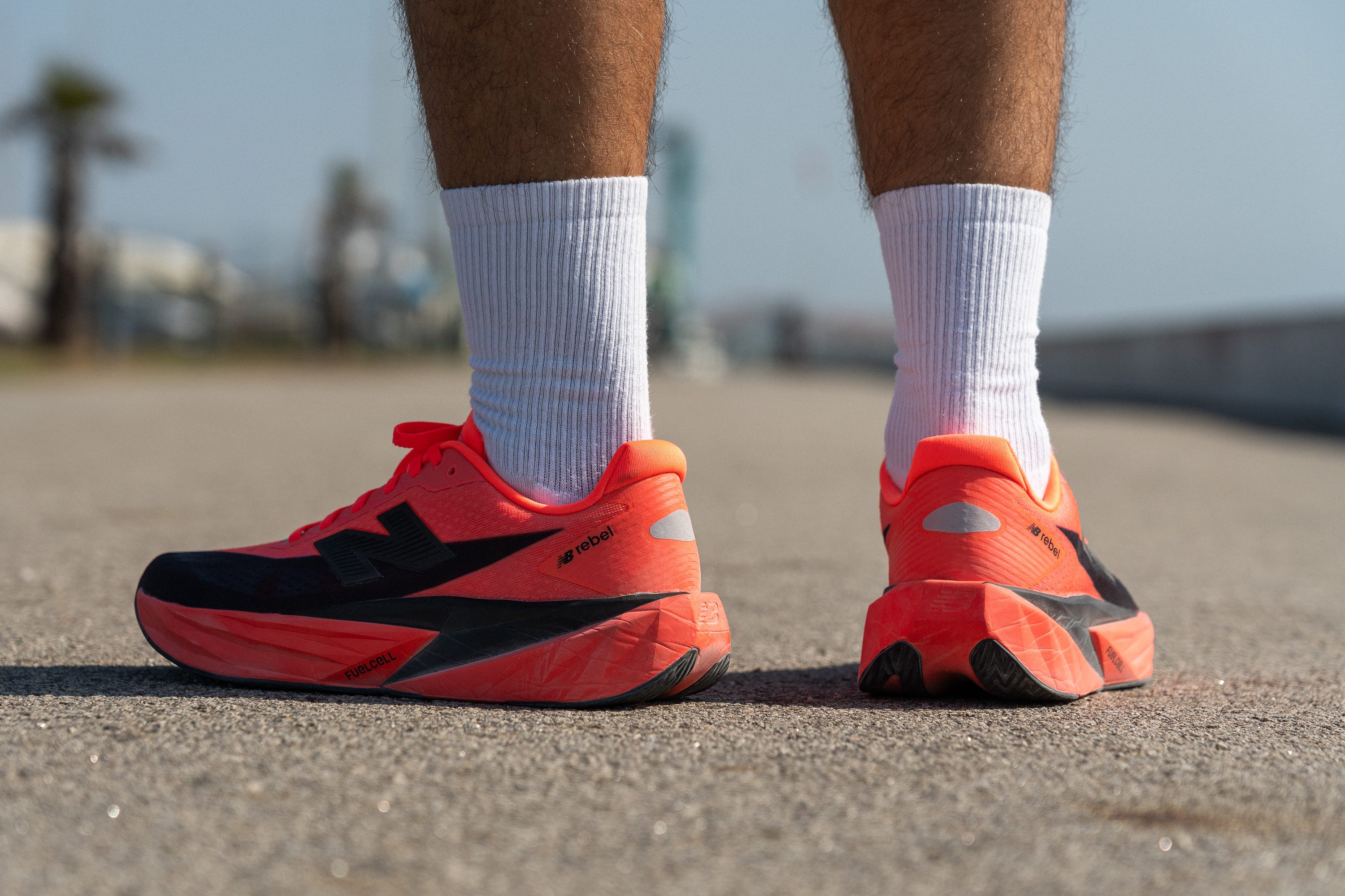 New Balance FuelCell Rebel v5 Heel tab