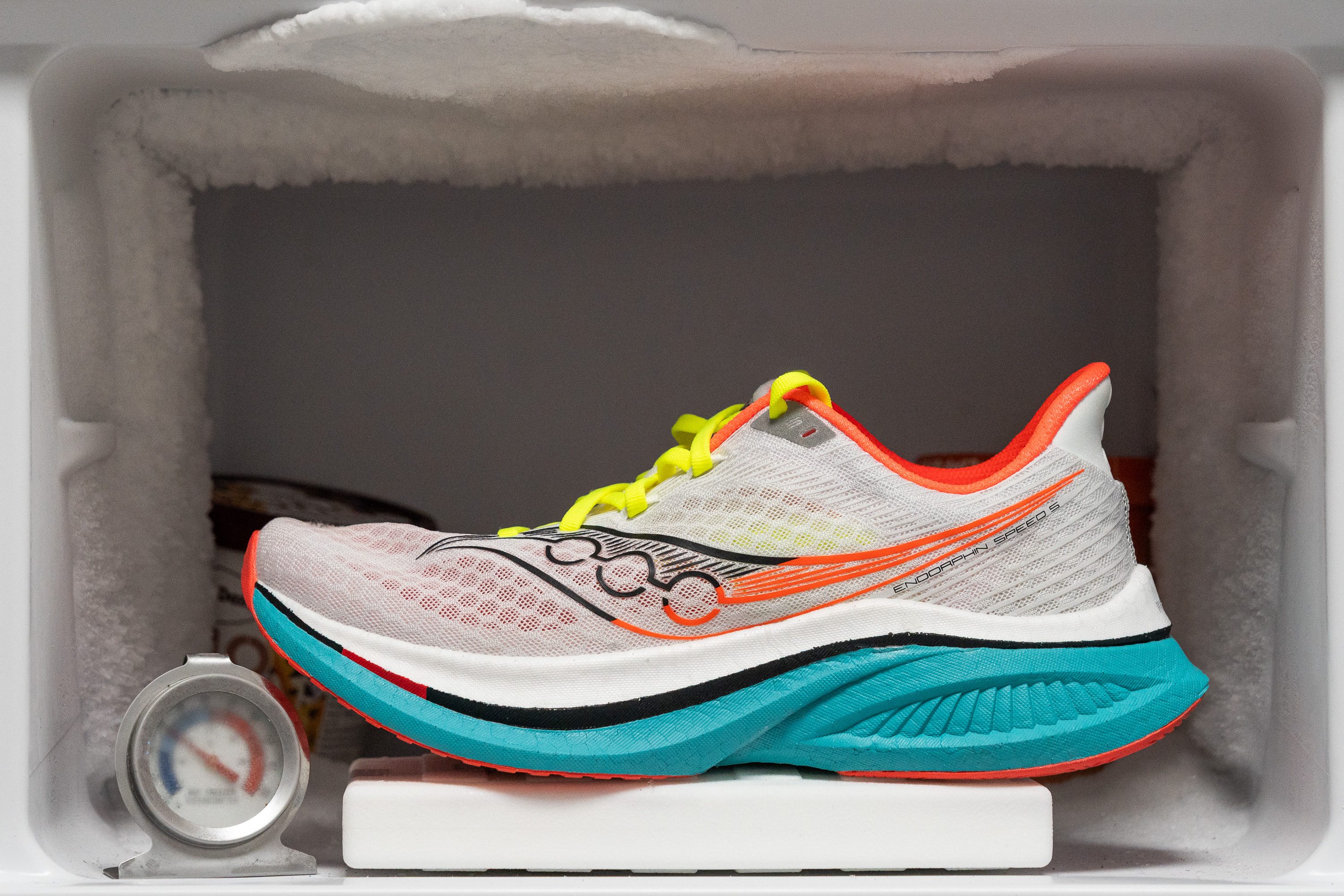 Saucony Endorphin Speed 5 Midsole softness in cold (%)