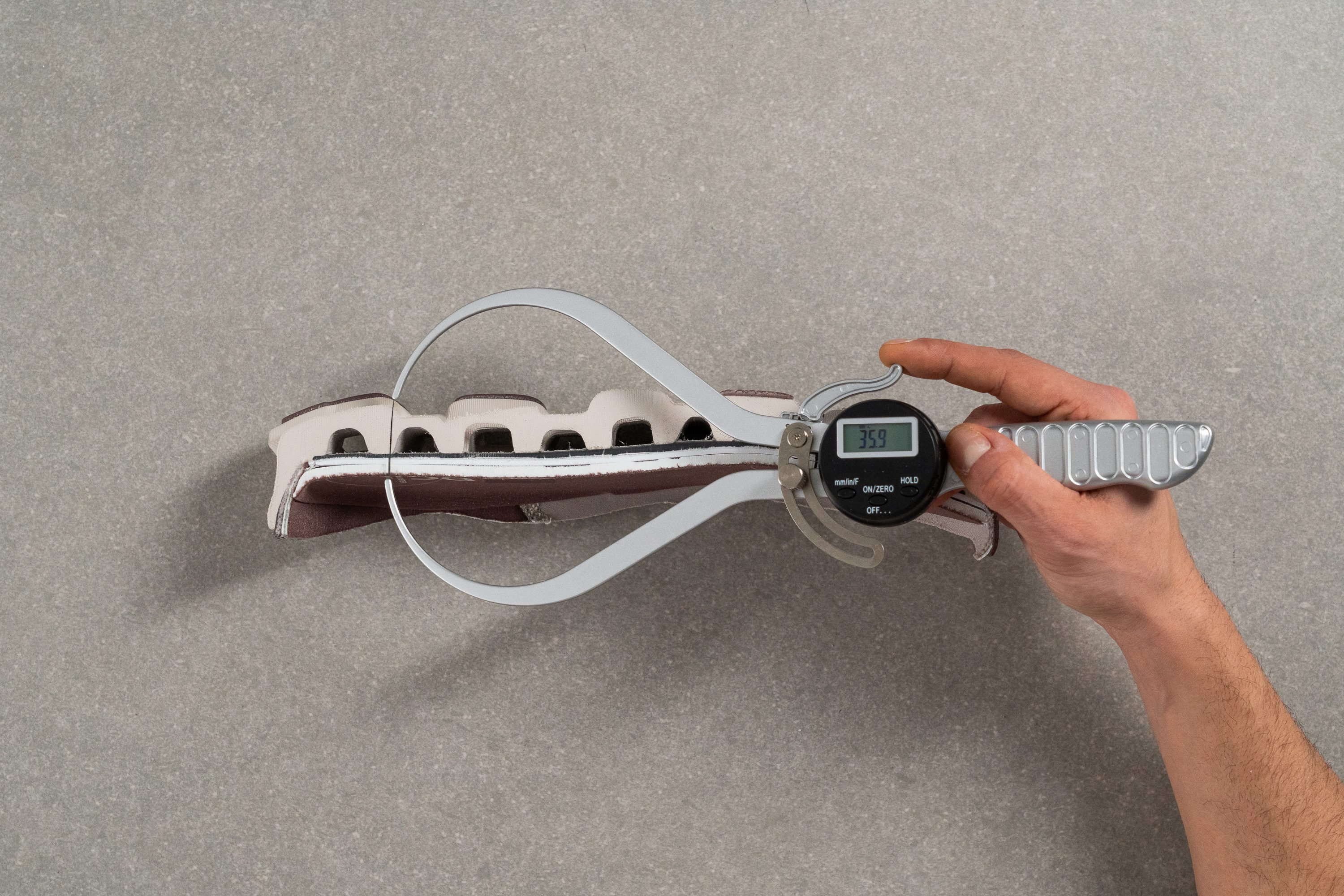 On Cloudmonster Void Heel stack