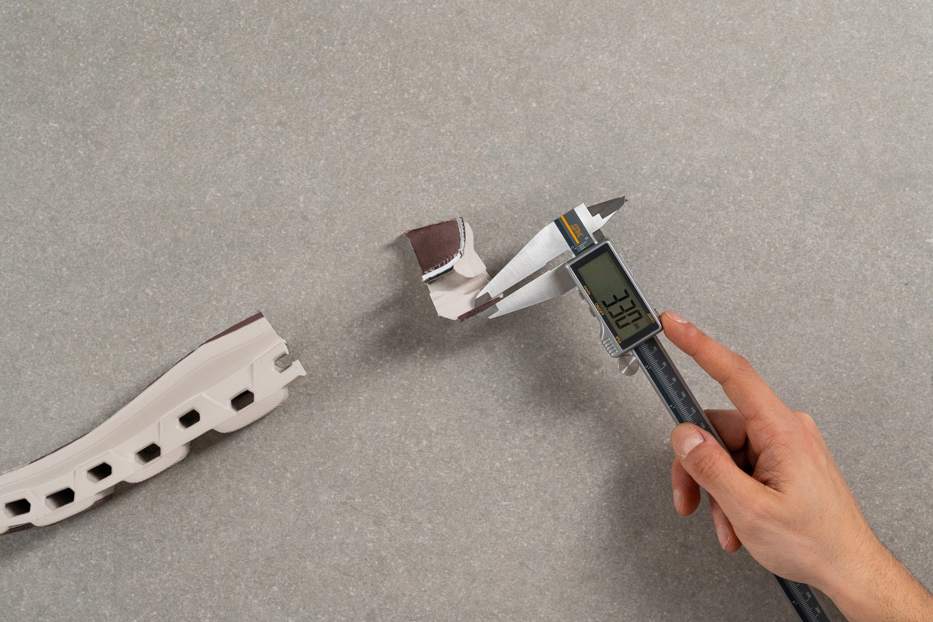 On Cloudmonster Void Outsole thickness