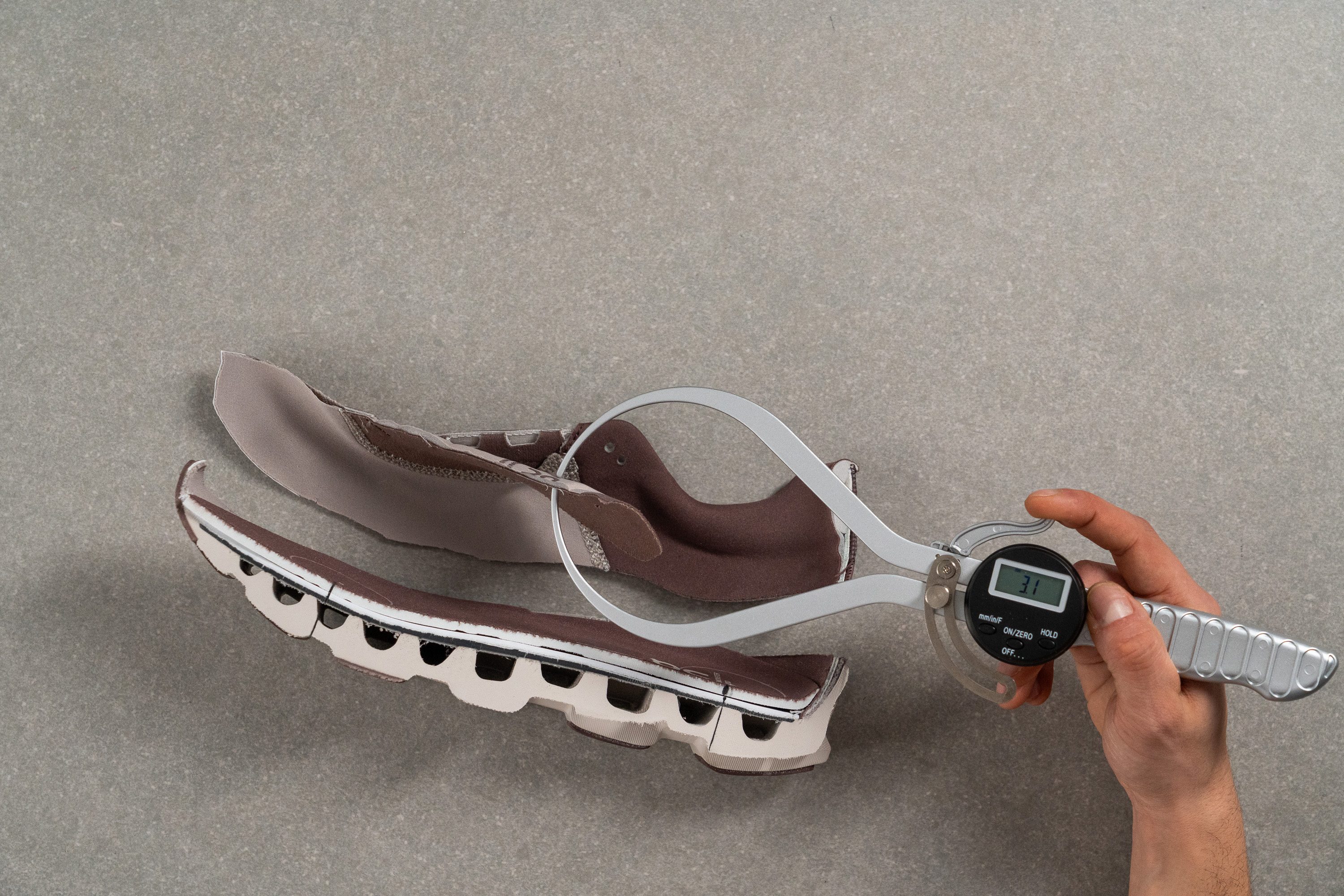 On Cloudmonster Void Tongue padding