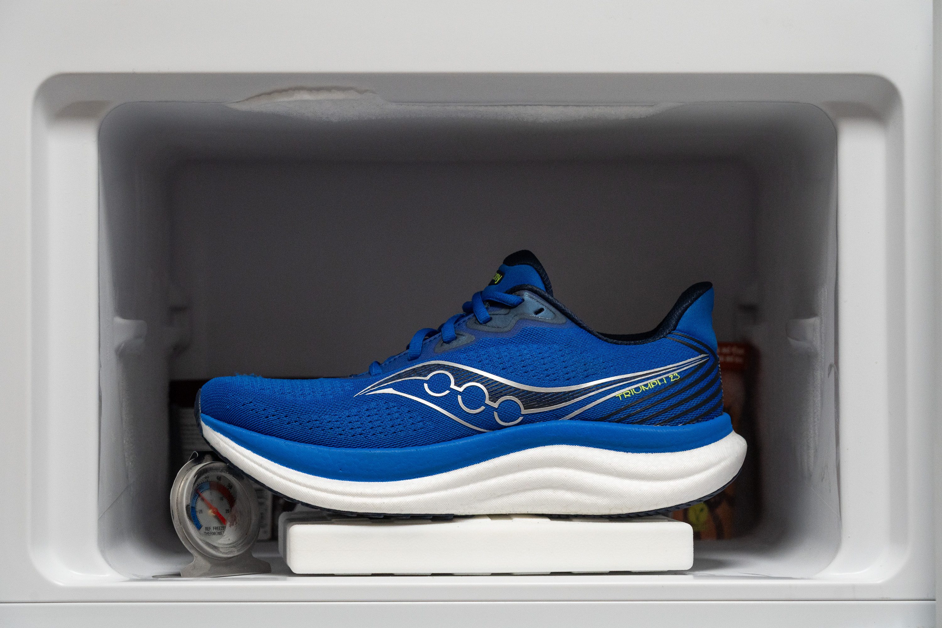 Saucony Triumph 23 Midsole softness in cold (%)