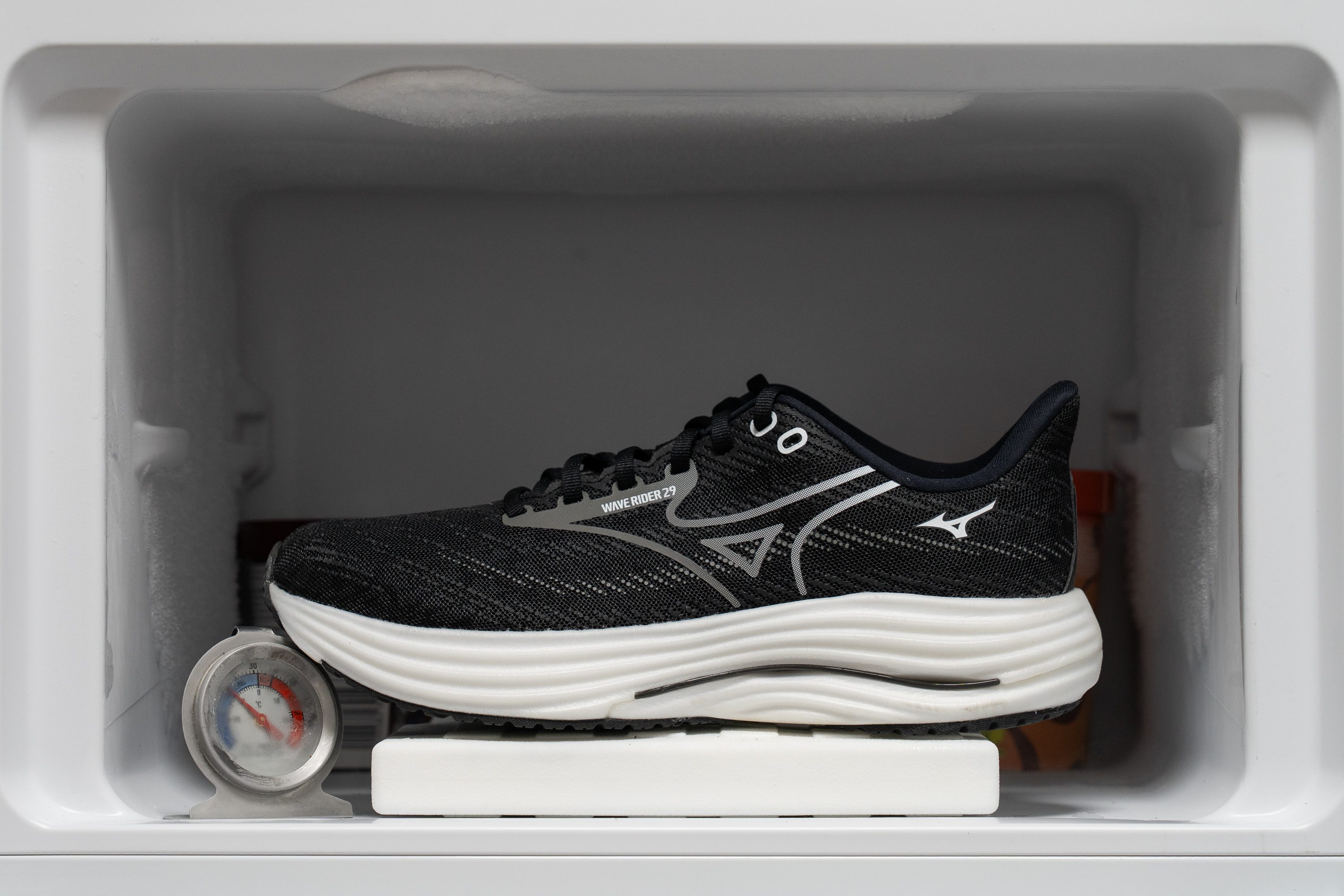 Mizuno Wave Rider 29 Midsole softness in cold (%)