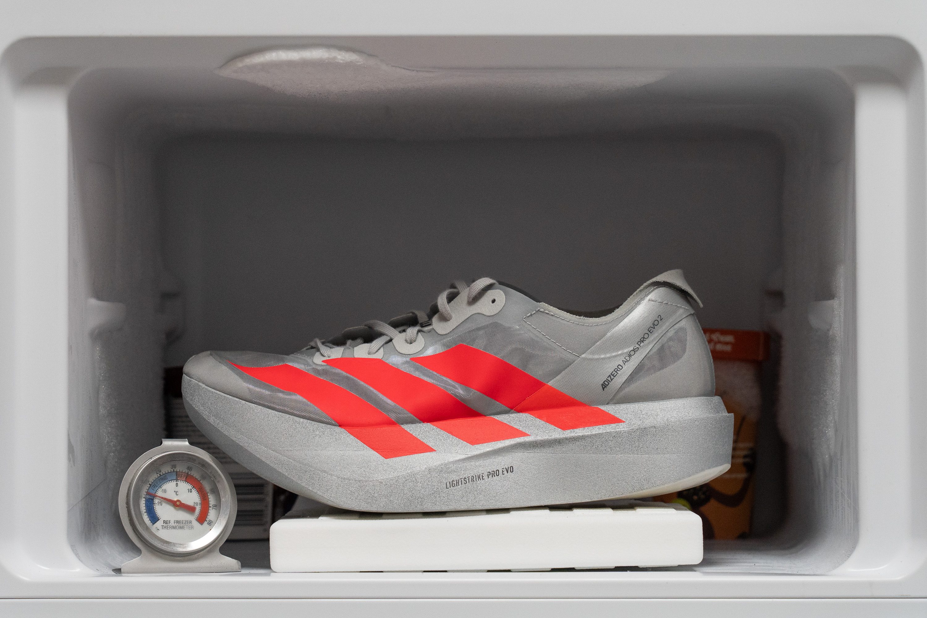 Adidas Adizero Adios Pro Evo 2 Midsole softness in cold (%)