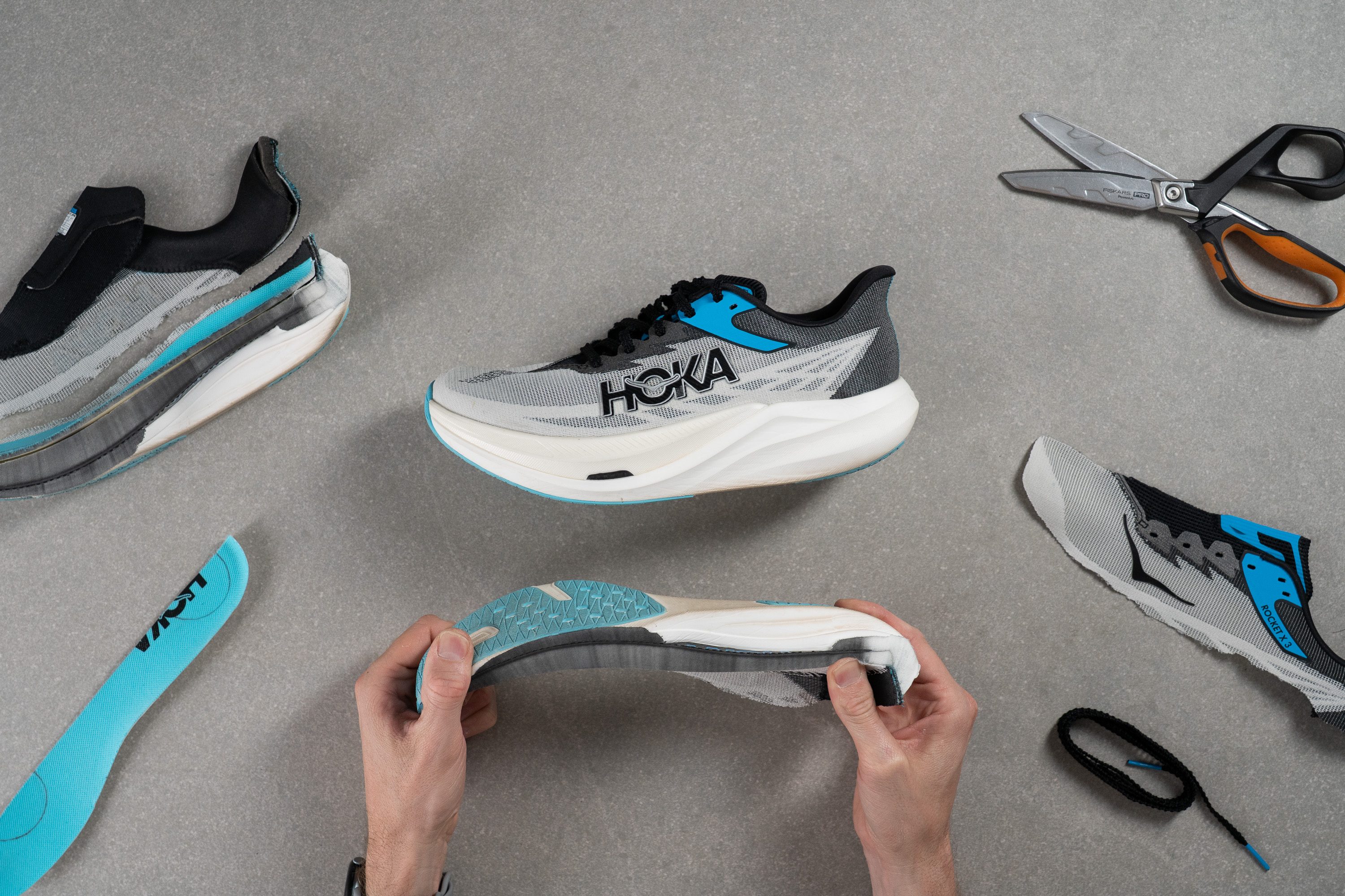 HOKA Rocket X 3 parts