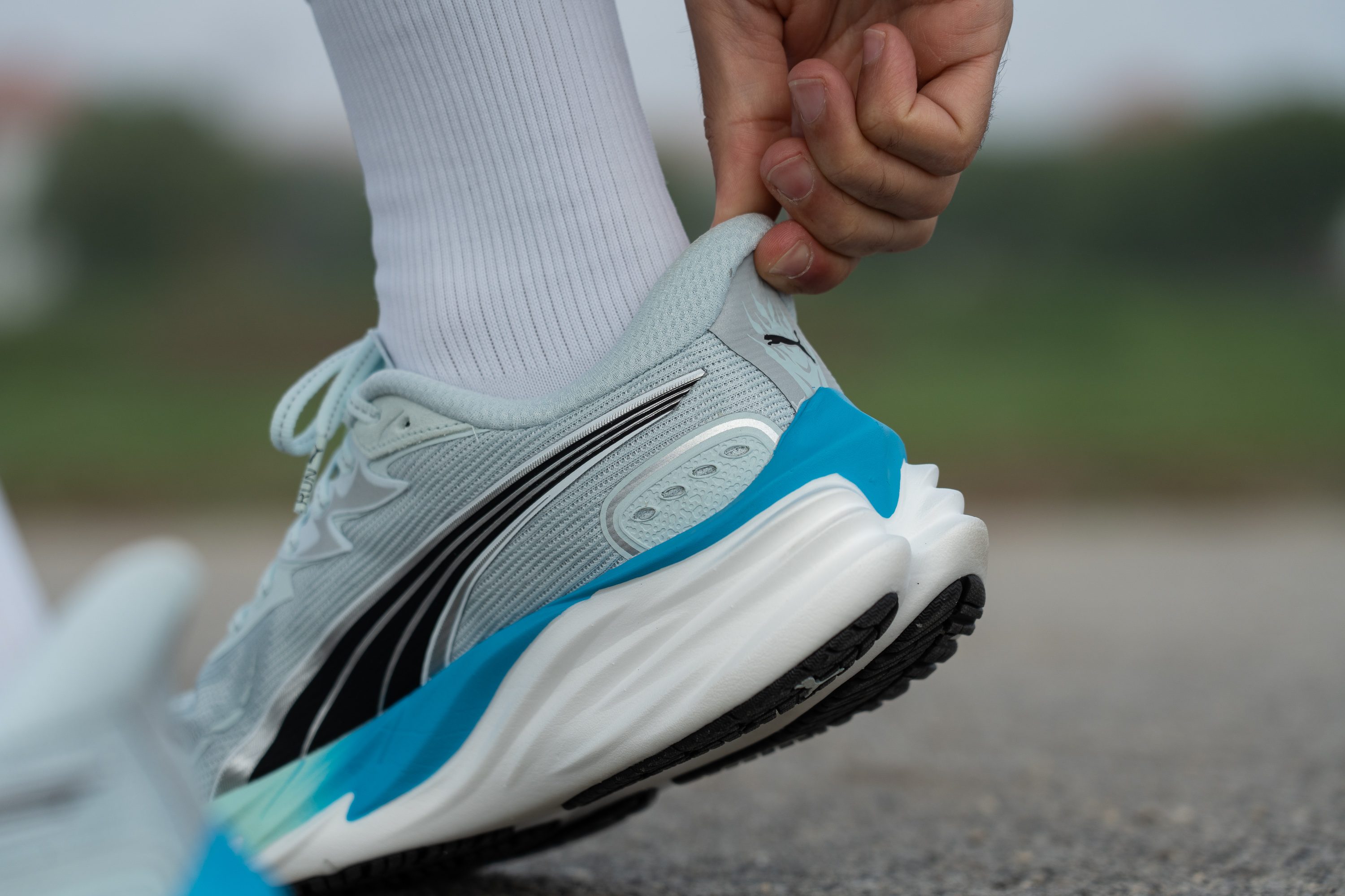 PUMA Velocity Nitro 4 Heel tab