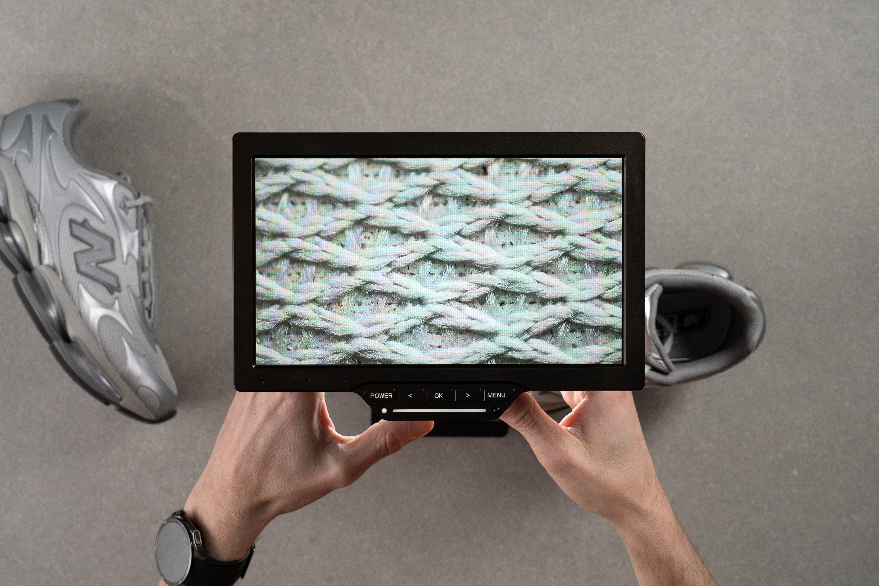 New Balance Abzorb 2000 Breathability Microscope test