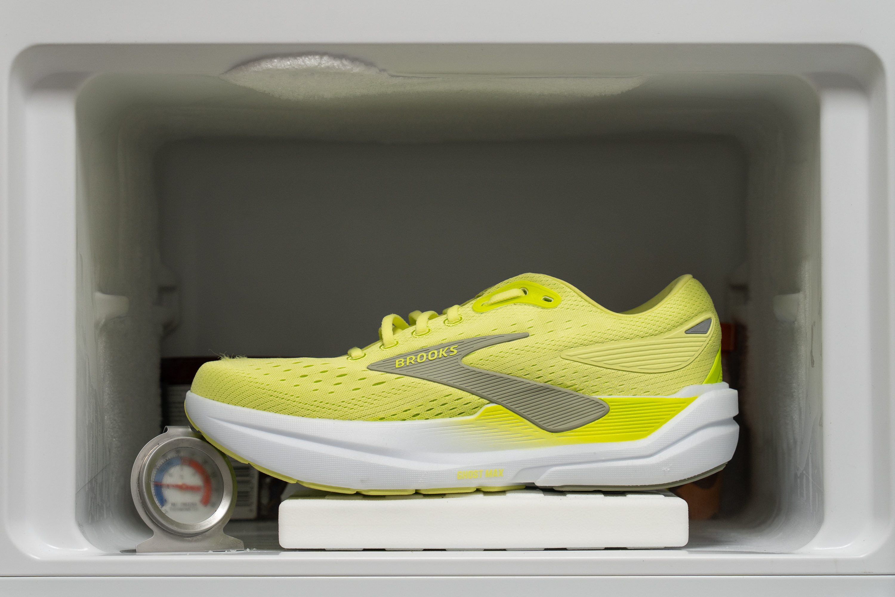 Brooks Ghost Max 3 Midsole softness in cold (%)