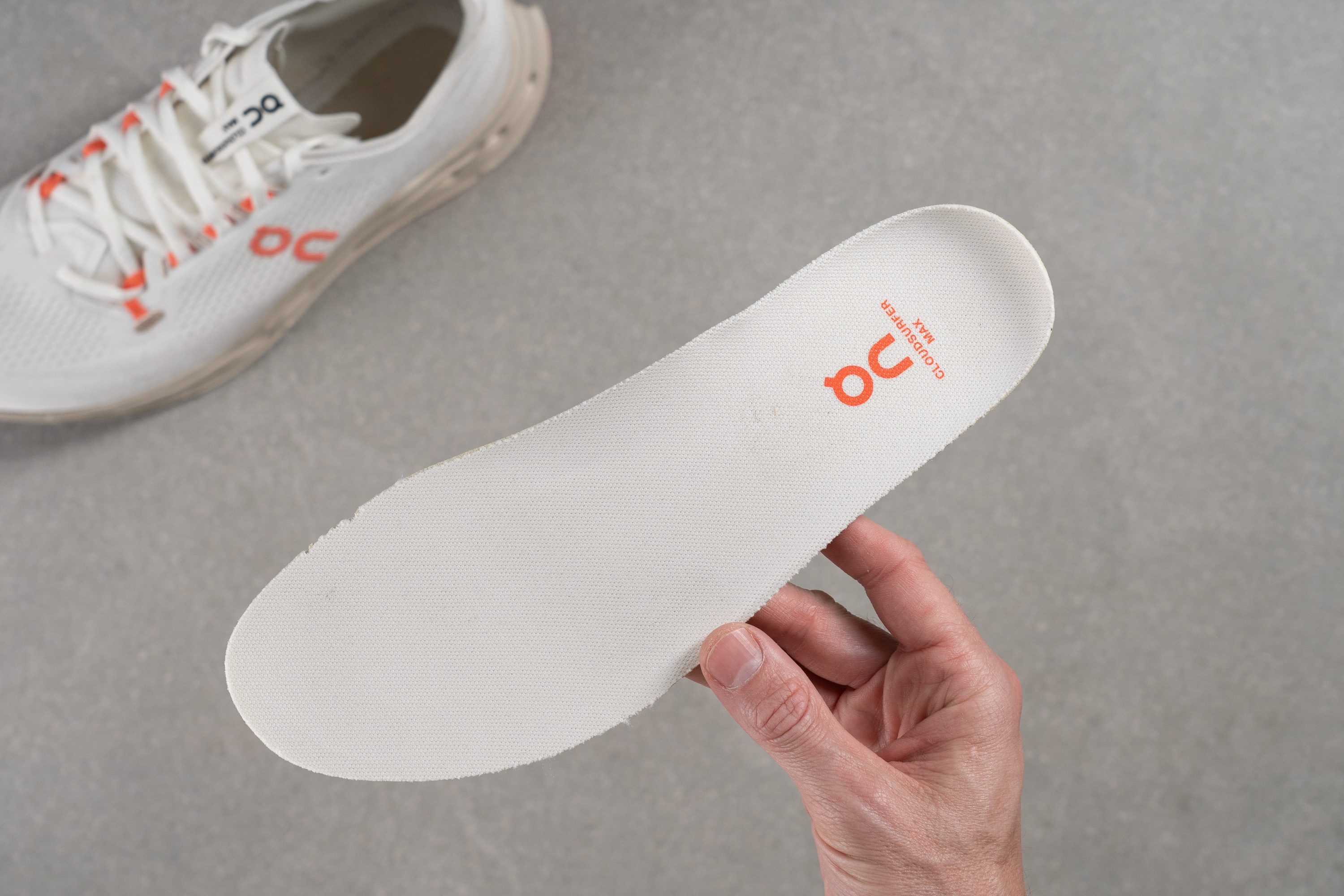 On Cloudsurfer Max Removable insole