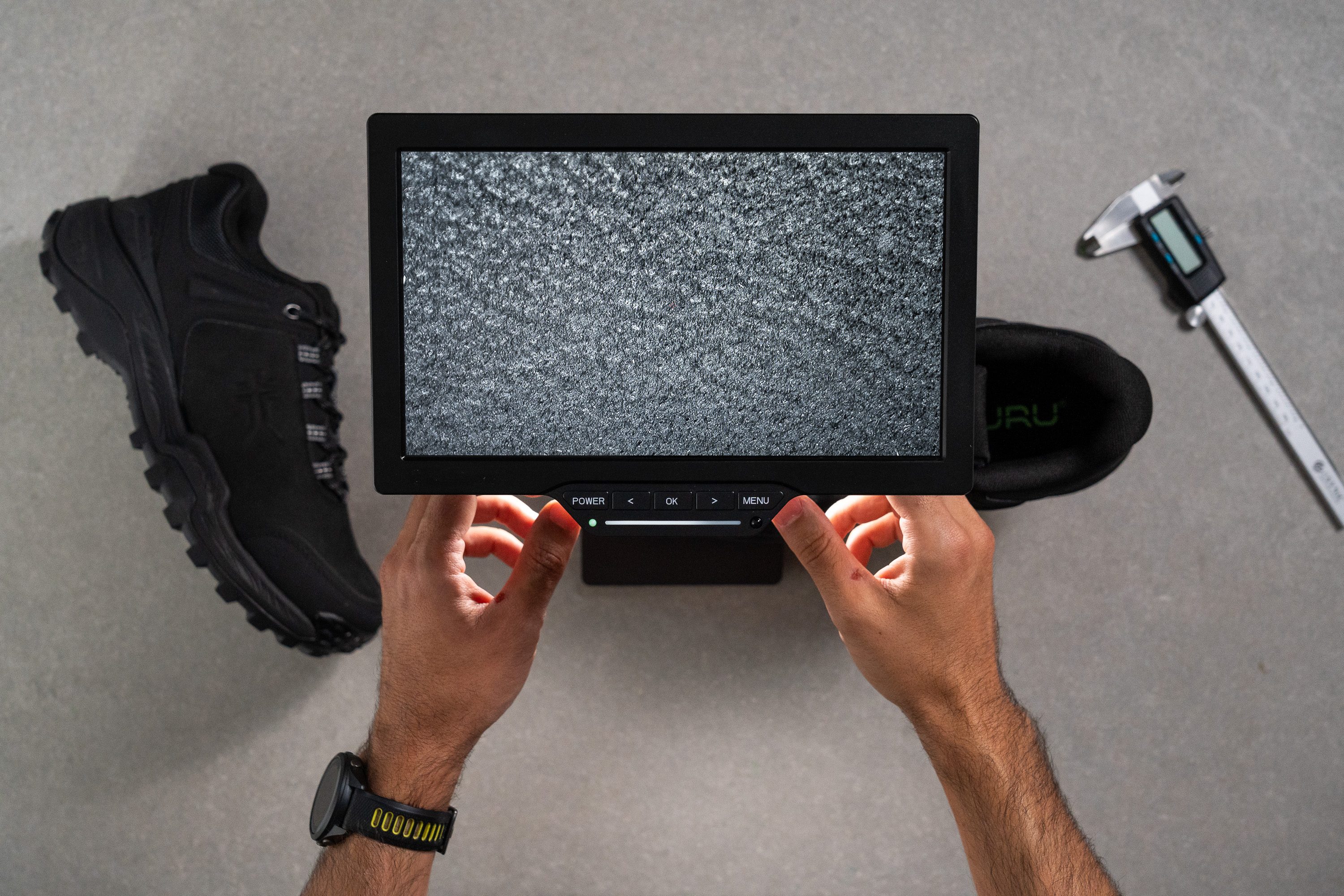 KURU Ridge Motion Breathability Microscope test