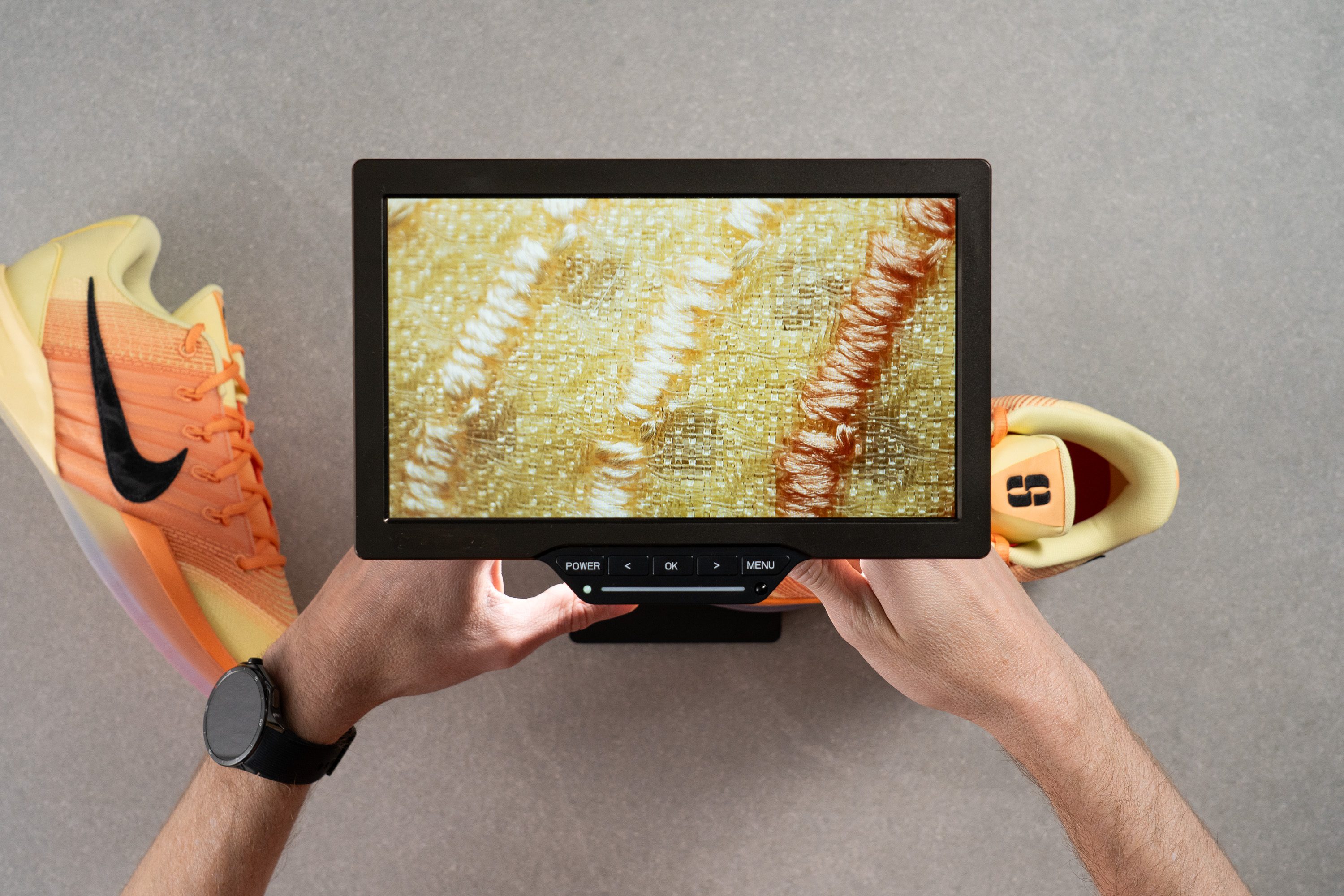 Nike Sabrina 3 Breathability Microscope test