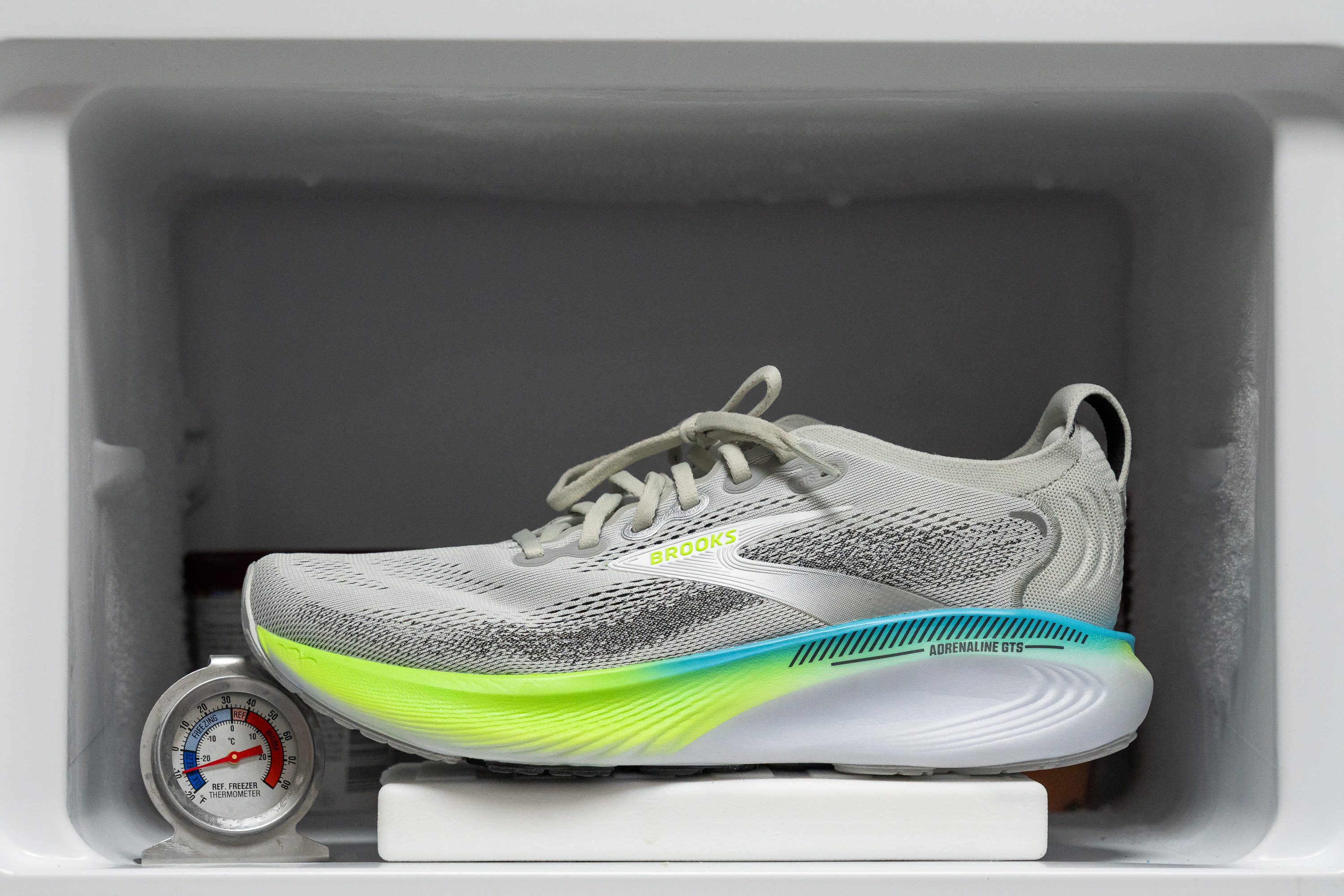 Brooks Adrenaline GTS 25 Midsole softness in cold (%)