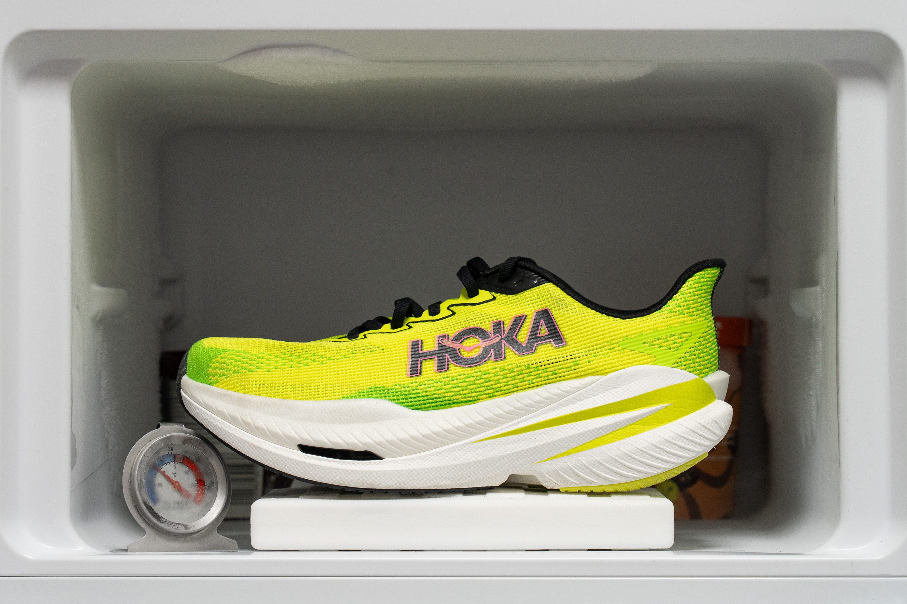 HOKA Mach X 3 Midsole softness in cold (%)