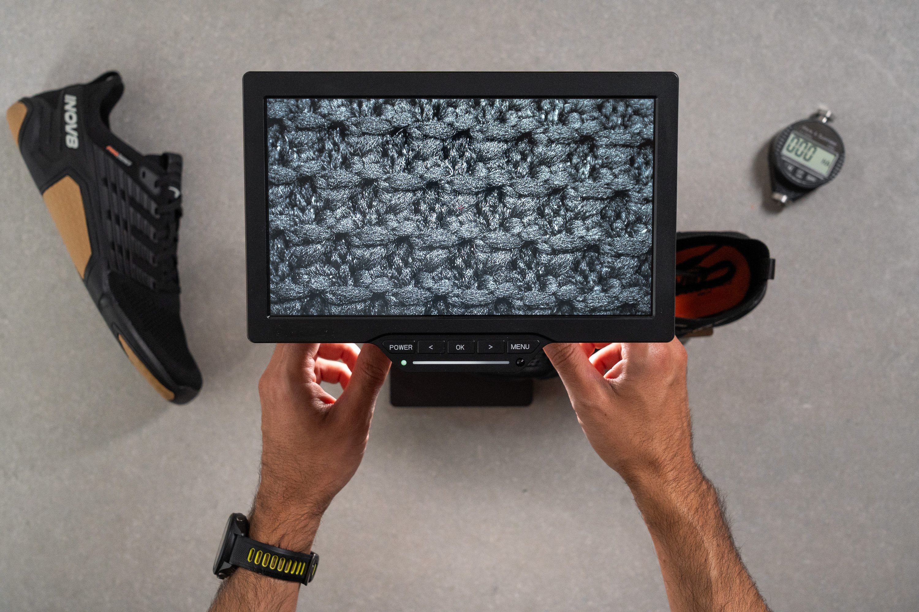 Inov8 Bare-XF Pro Breathability Micropscope test