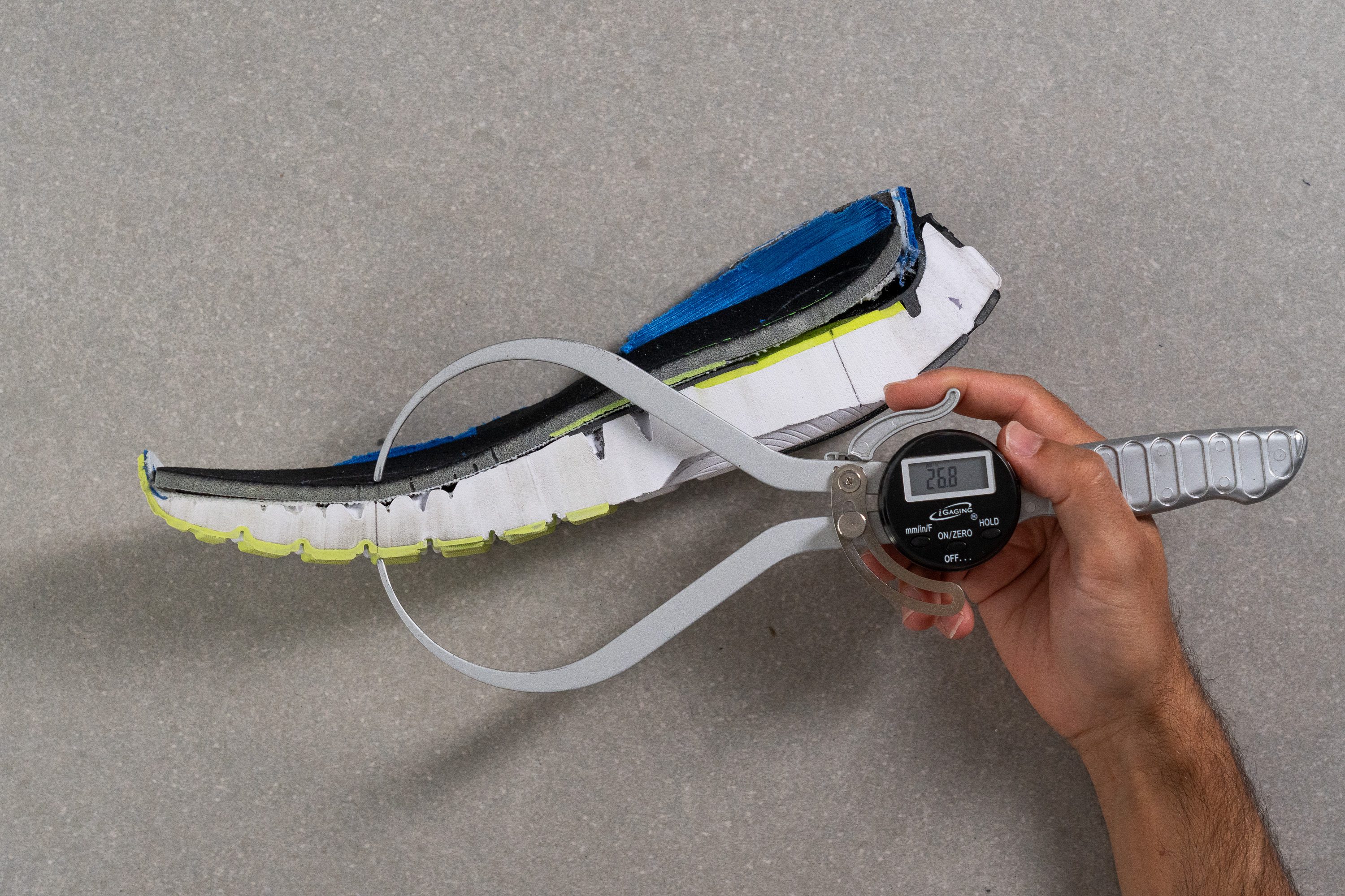 KURU Triple Max Ion Forefoot stack