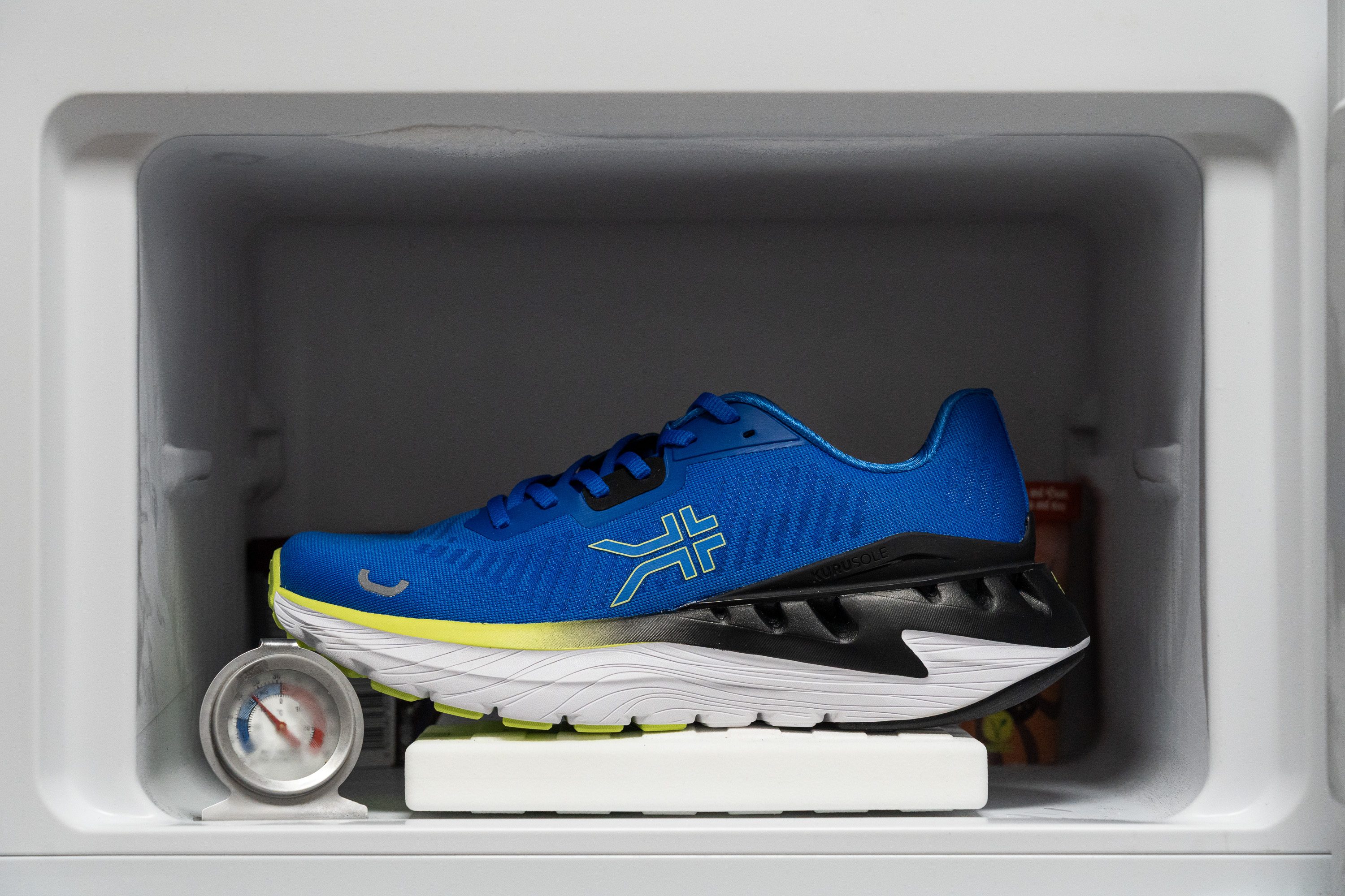 KURU Triple Max Ion Midsole softness in cold (%)
