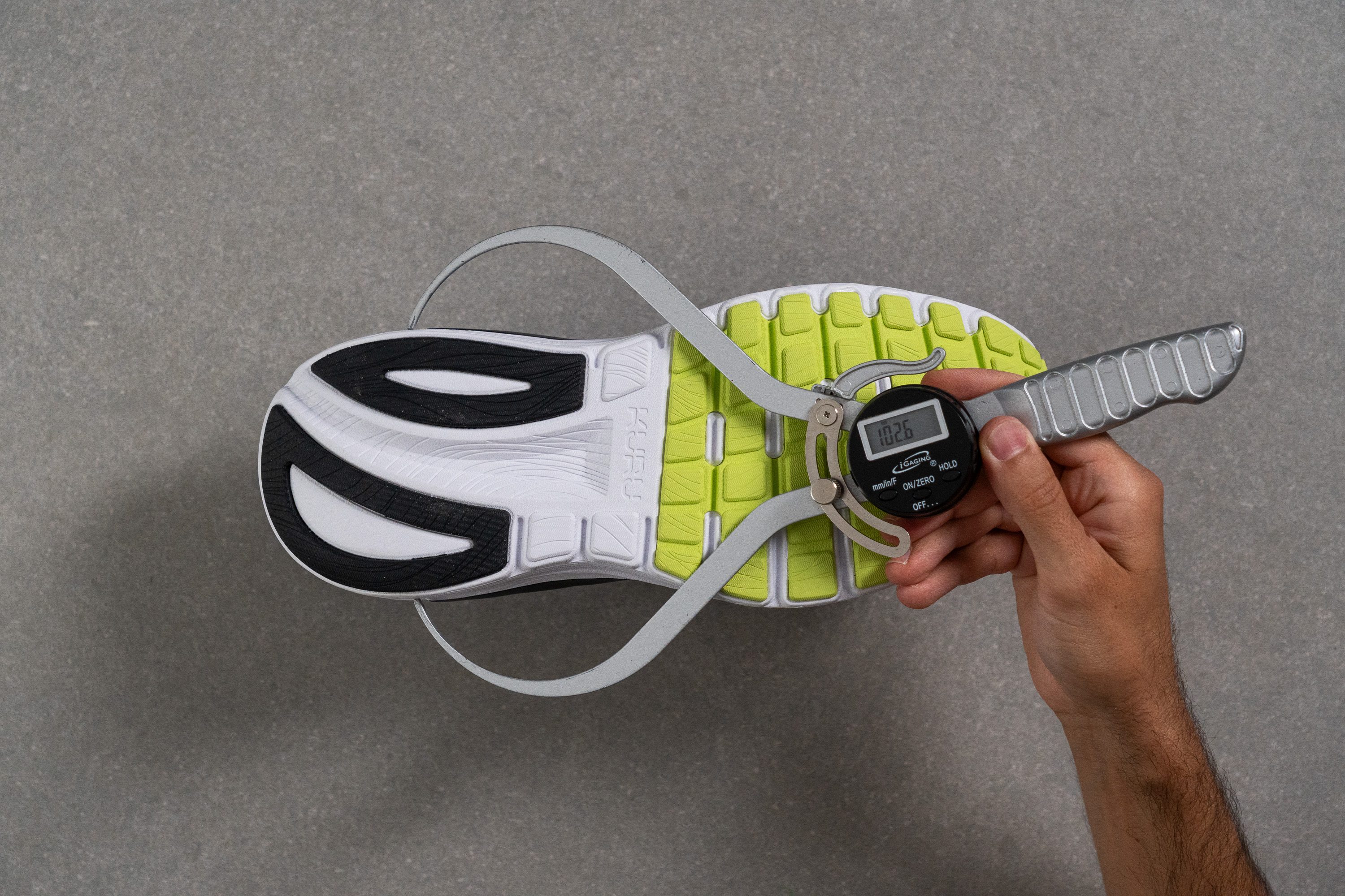 KURU Triple Max Ion Midsole width - heel