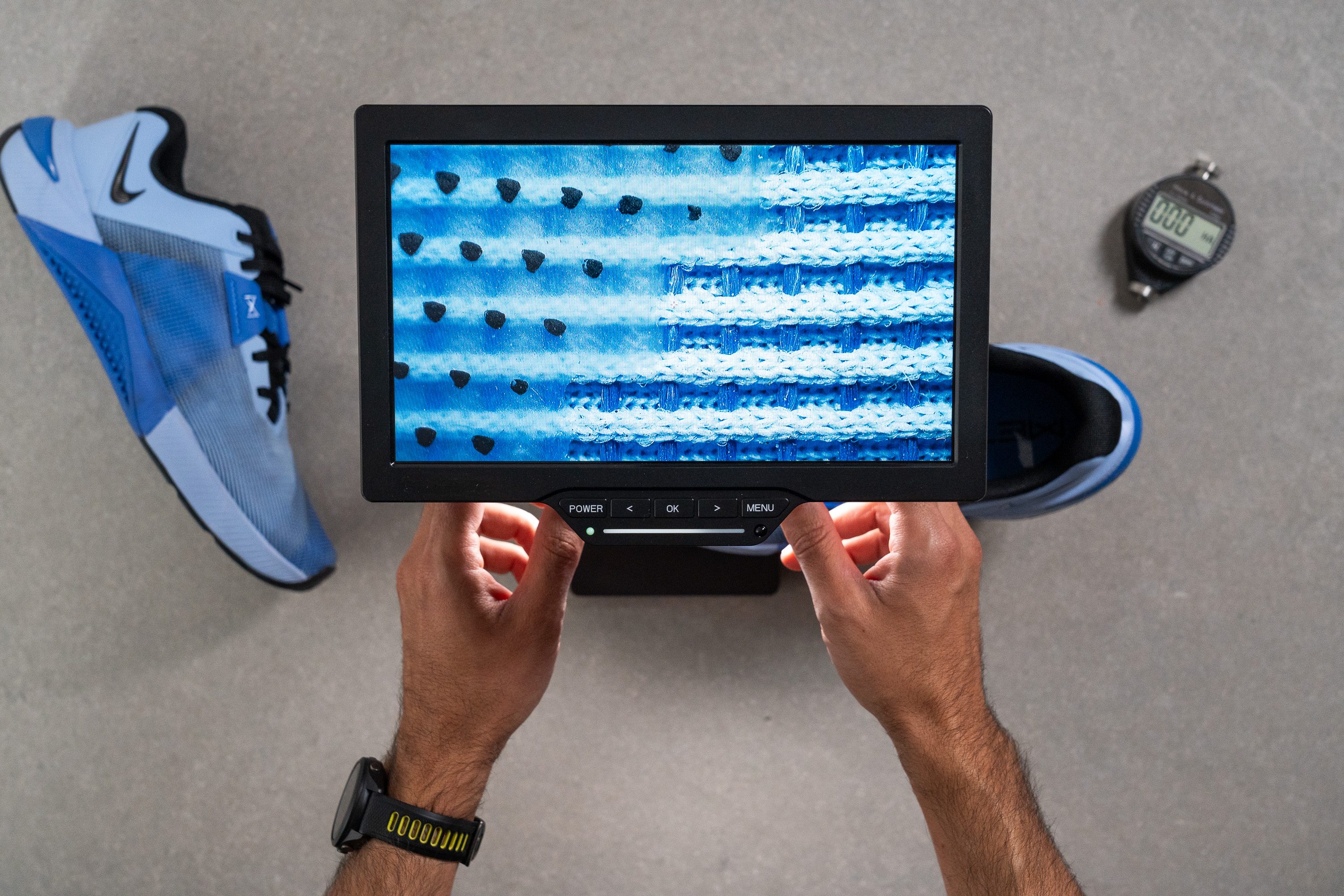 Nike Metcon 10 Breathability Microscope test