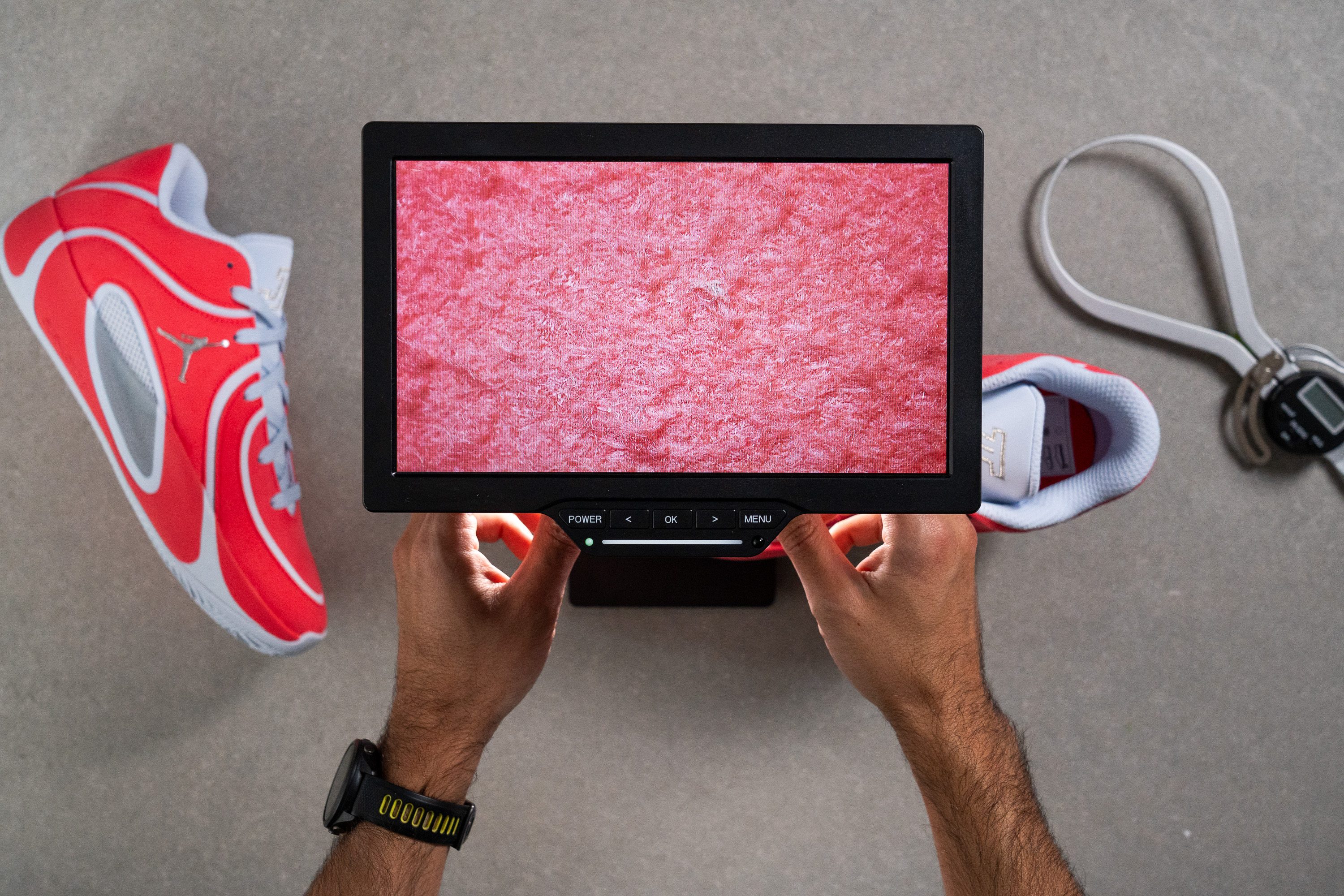 Jordan Tatum 4 Breathability Microscope test