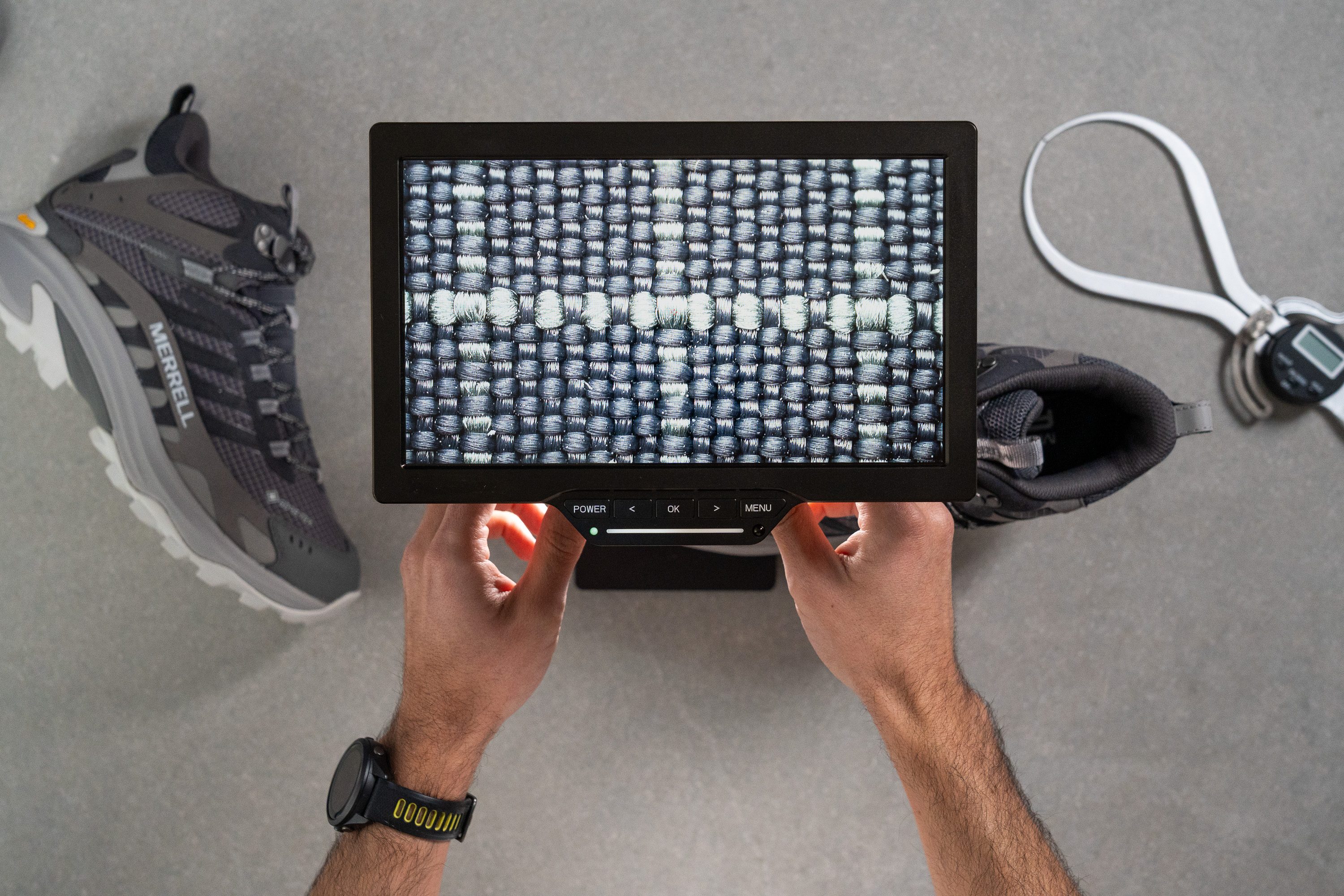 Merrell Moab Speed 2 Mid GTX Breathability Microscope test