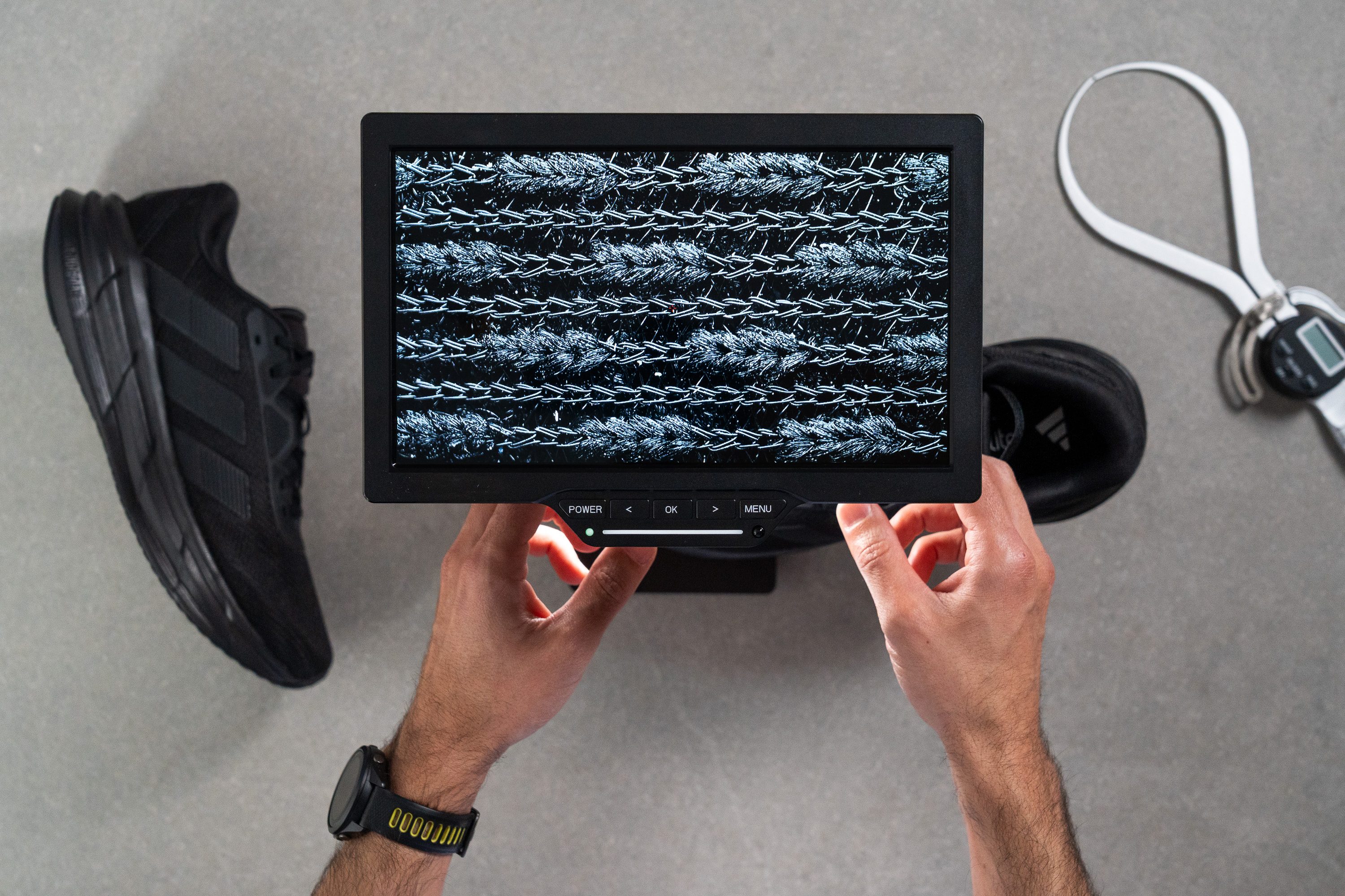 Adidas Galaxy 7 microscope