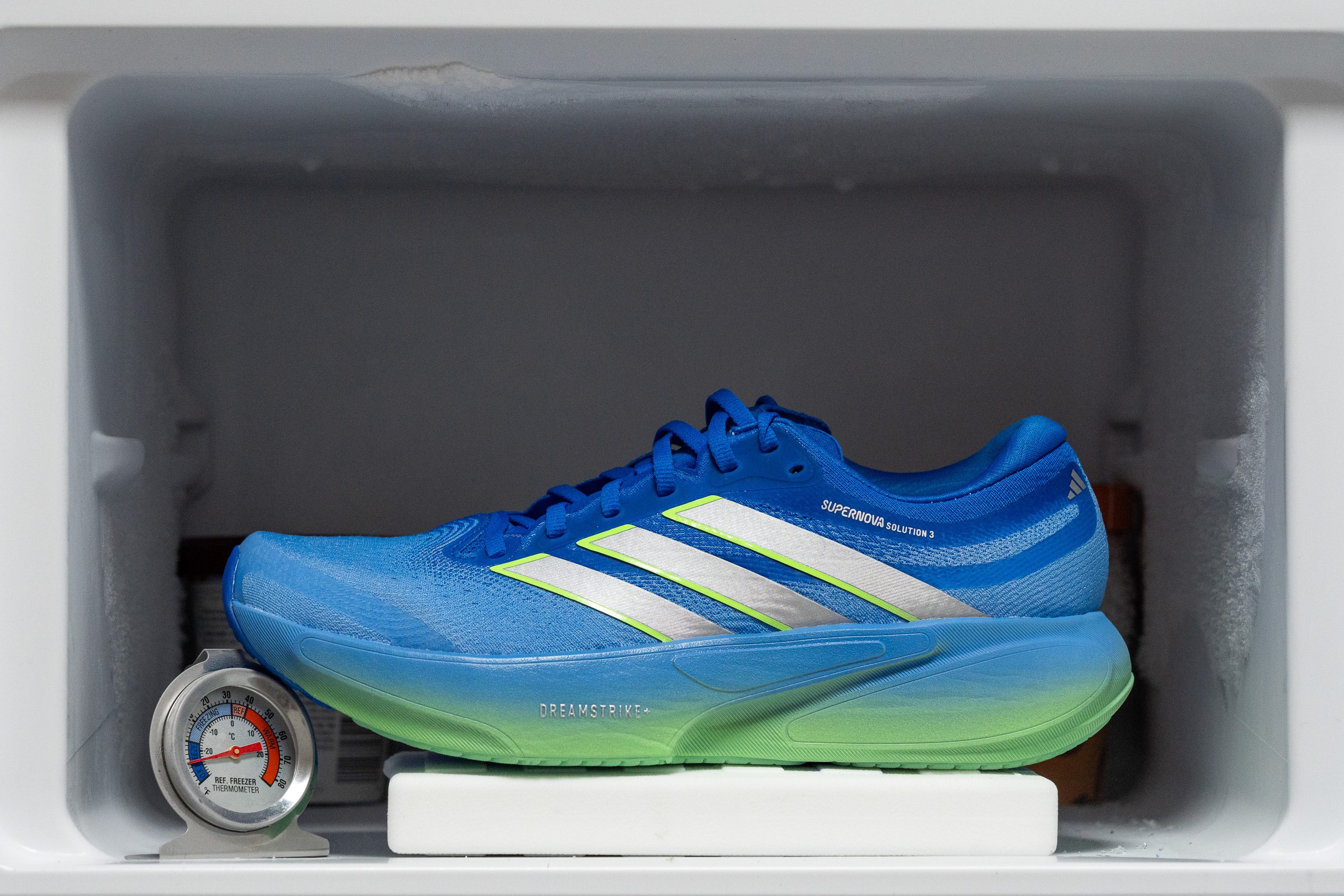 Adidas Supernova Solution 3 Midsole softness in cold (%)