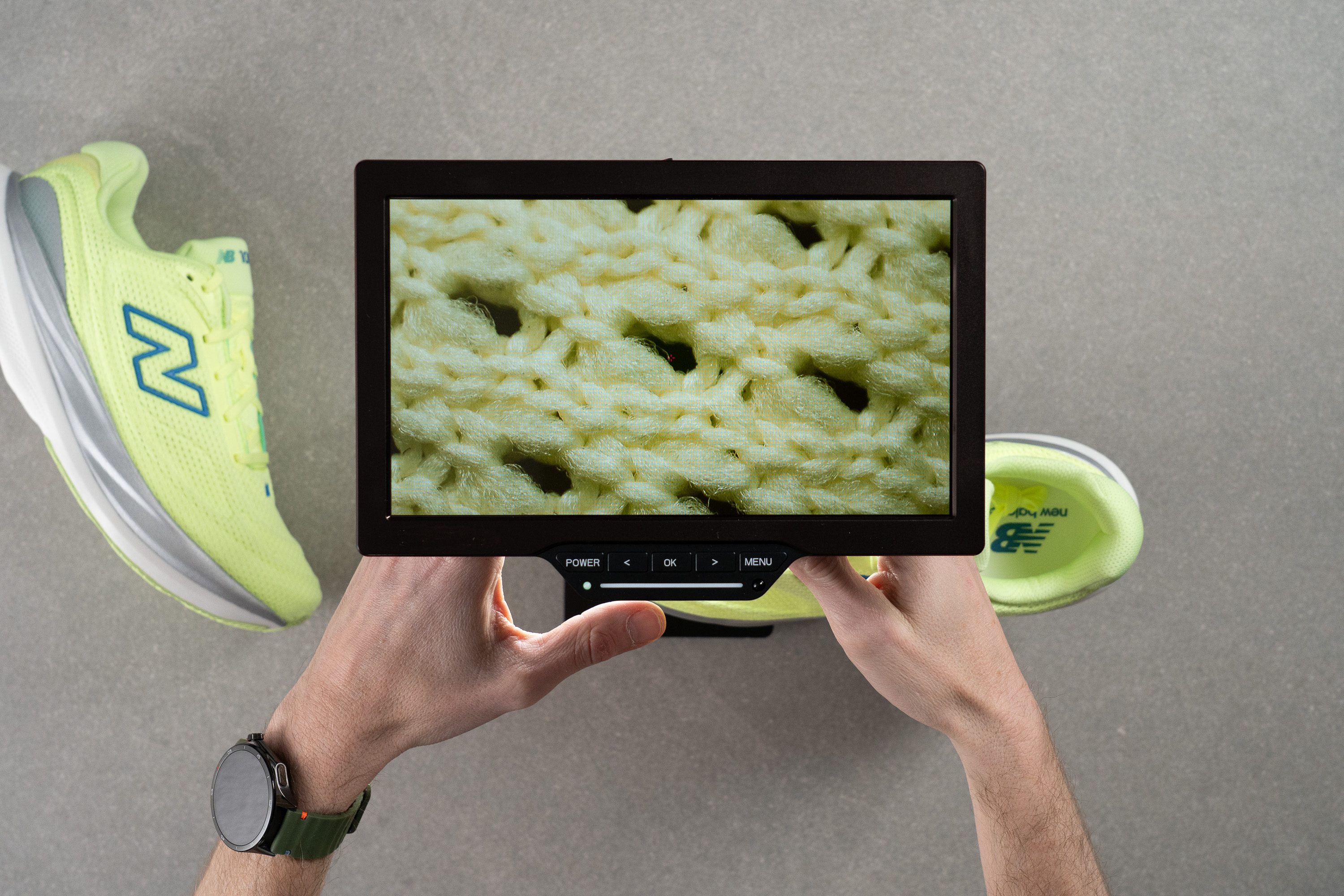 New Balance 1080 v15 microscope