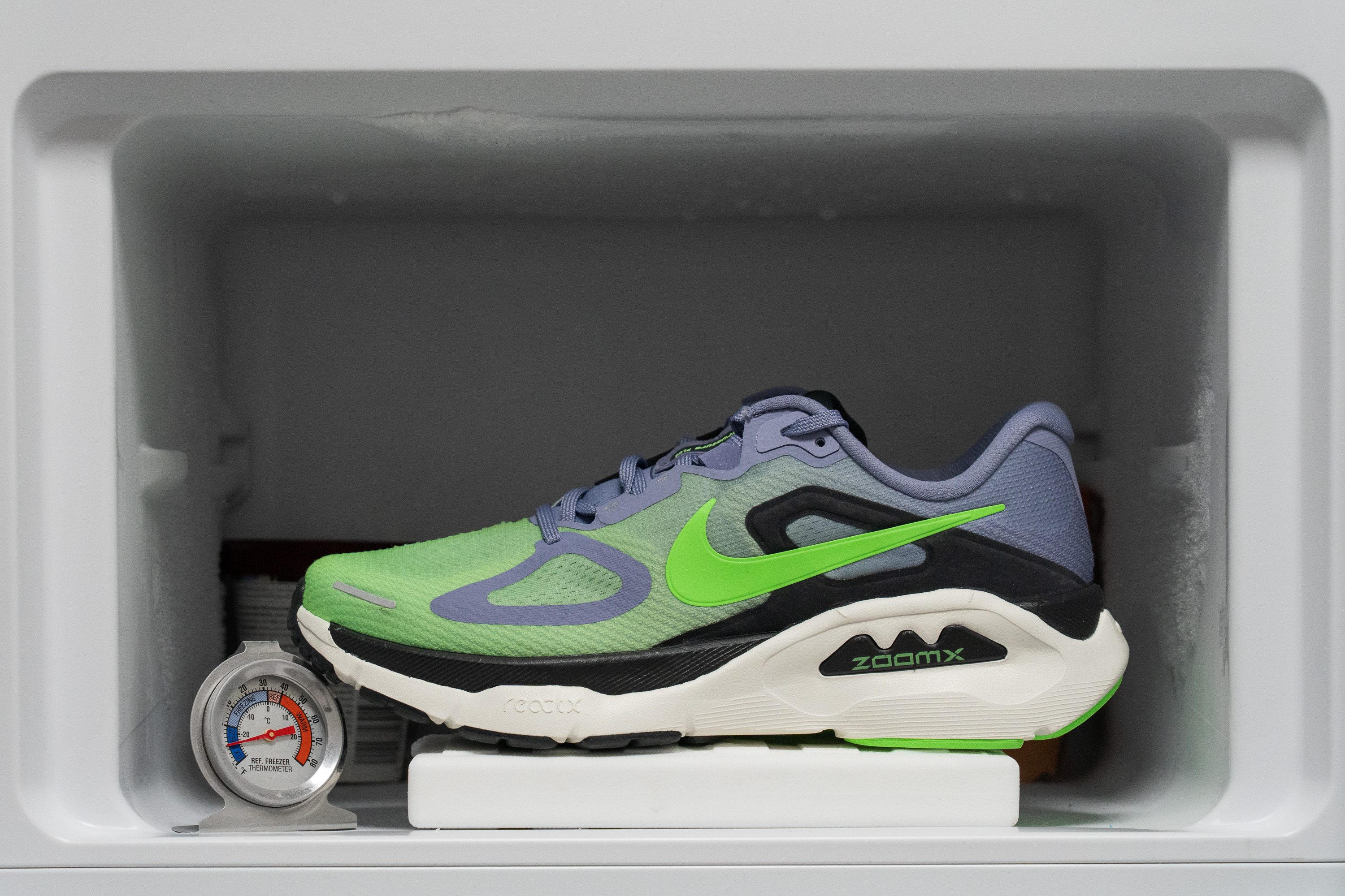 Nike Structure Plus Midsole softness in cold (%)