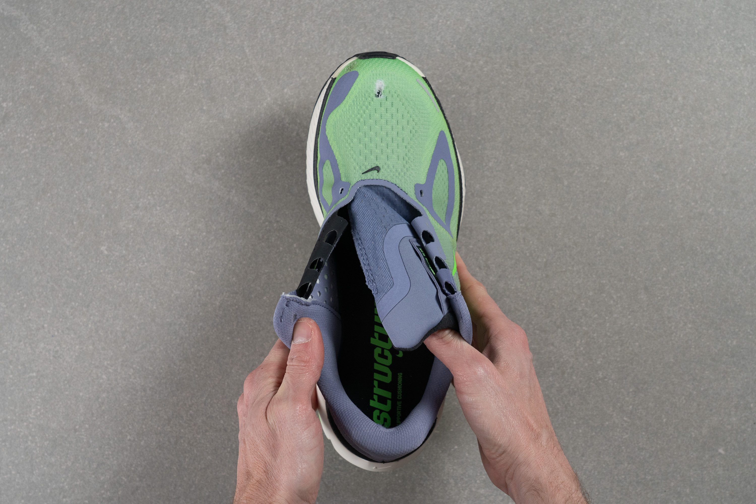 Nike Structure Plus Tongue: gusset type