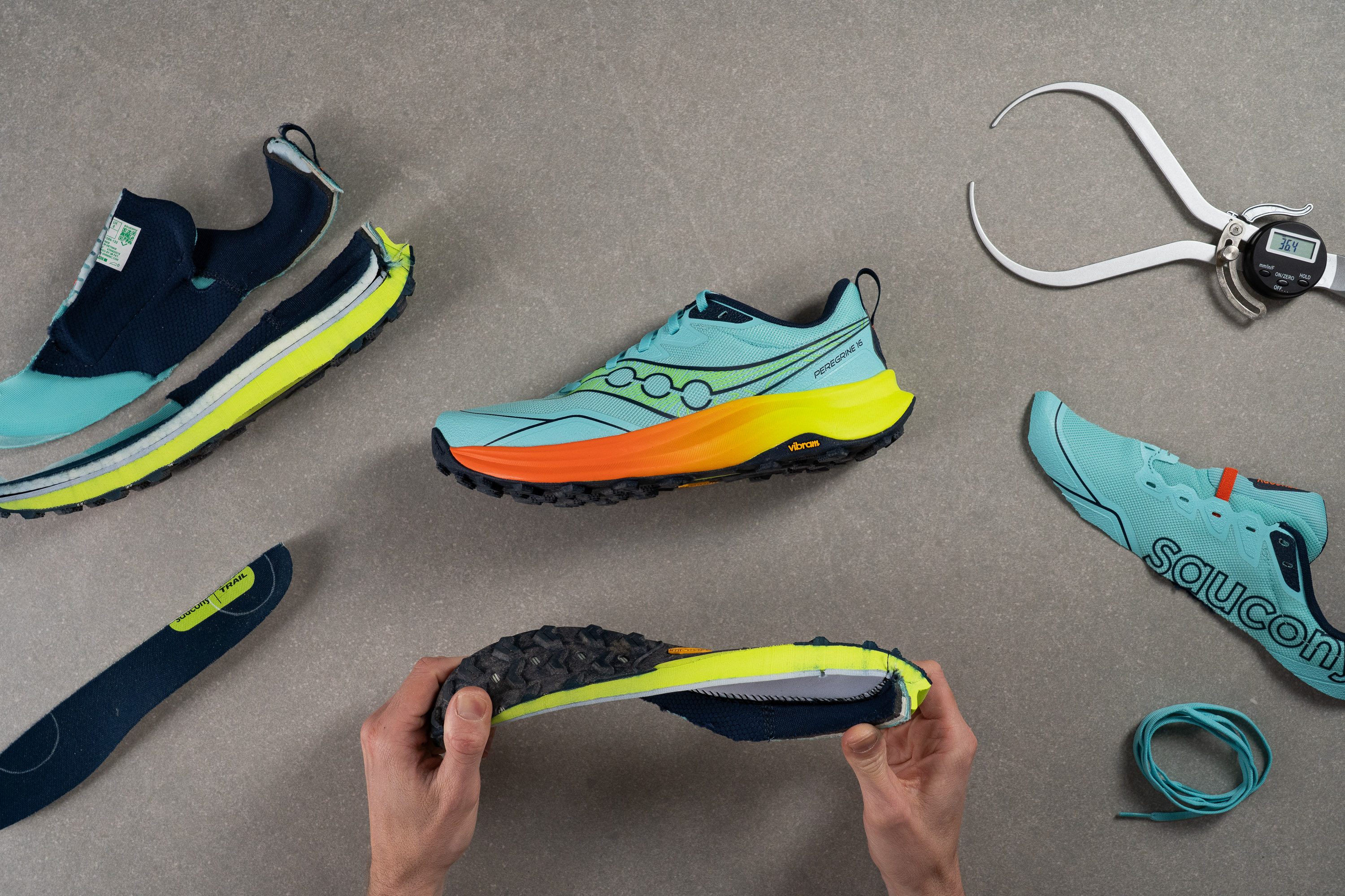 Saucony Peregrine 16 parts