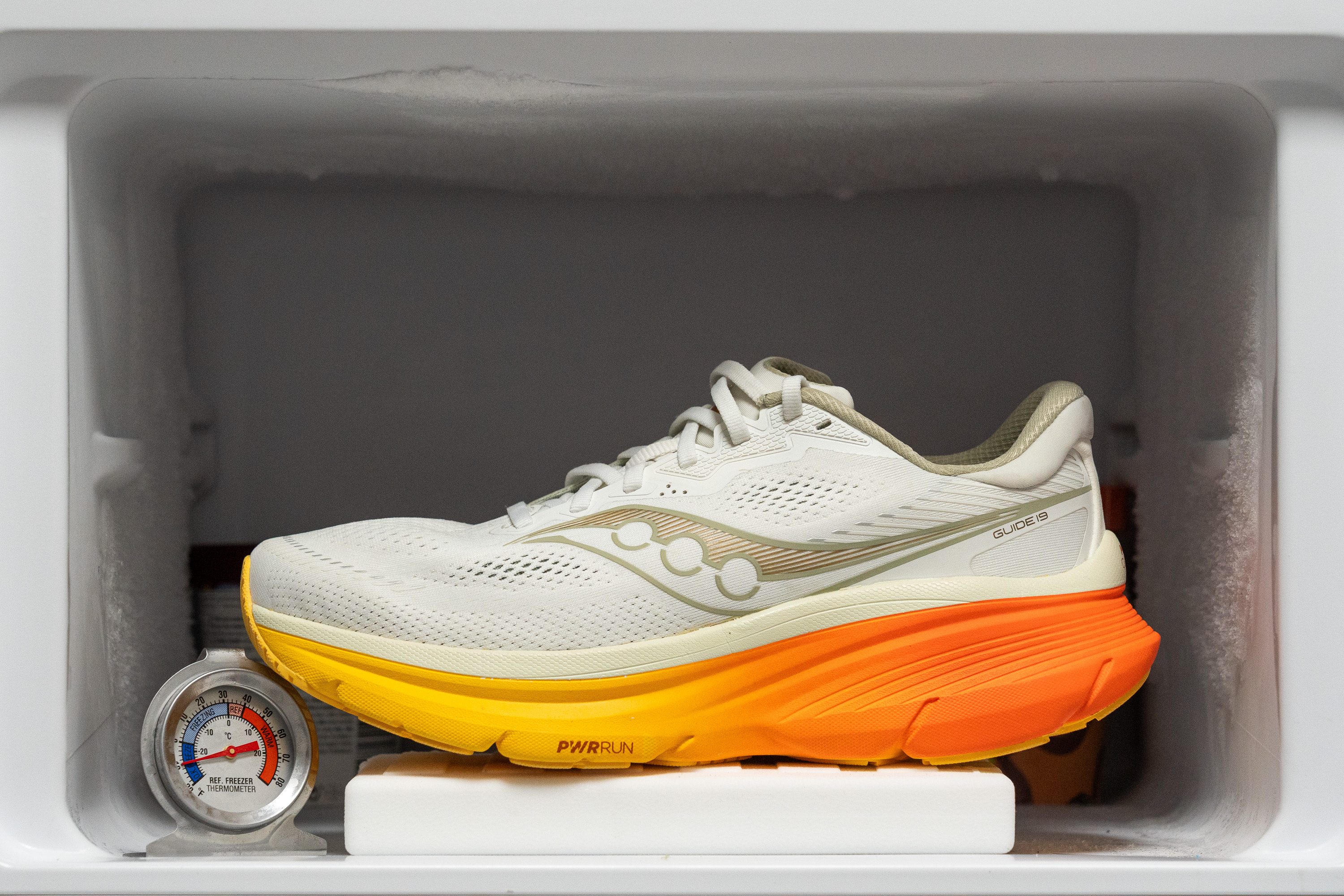 Saucony Guide 19 Midsole softness in cold (%)
