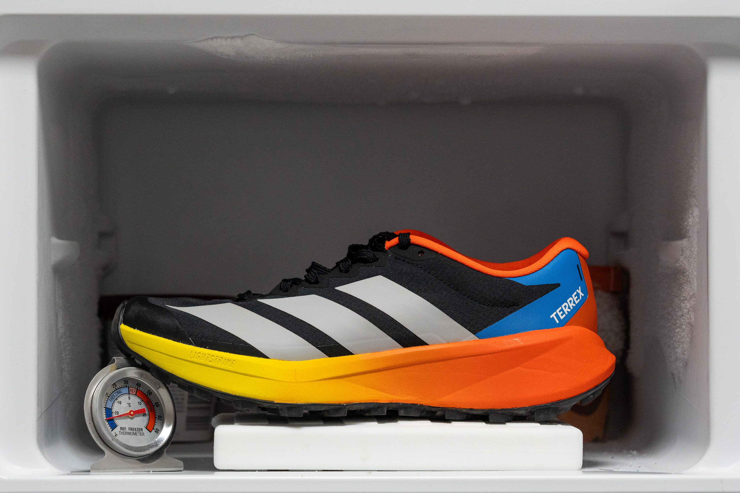 Adidas Terrex Agravic 4 Midsole softness in cold (%)