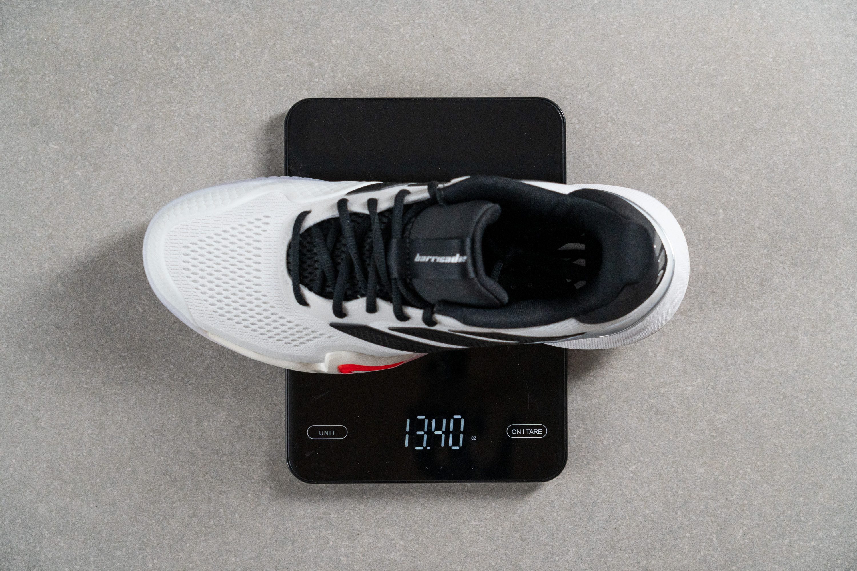 Adidas Barricade 14 Weight measurement