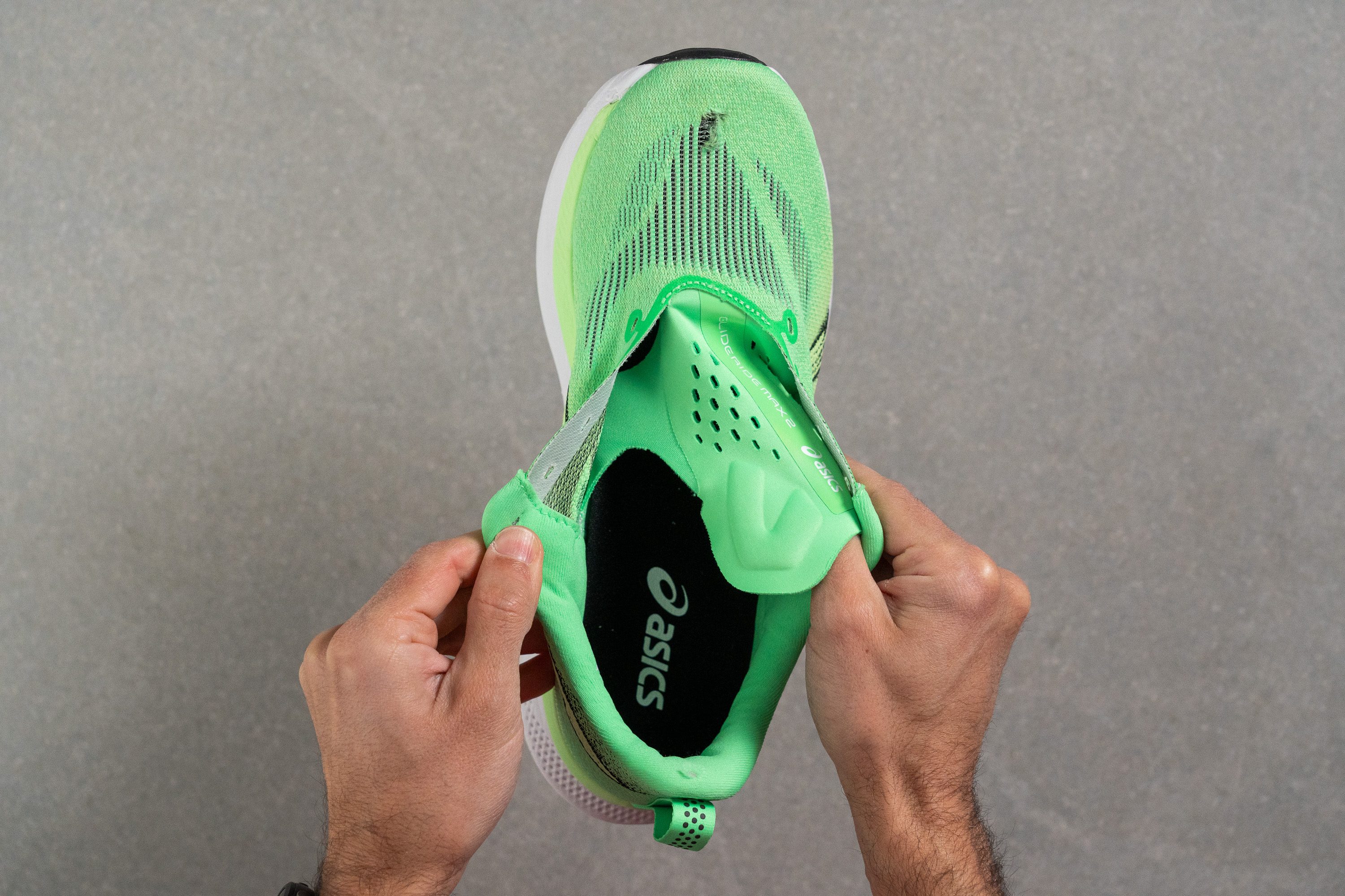 ASICS Glideride Max 2 Tongue: gusset type