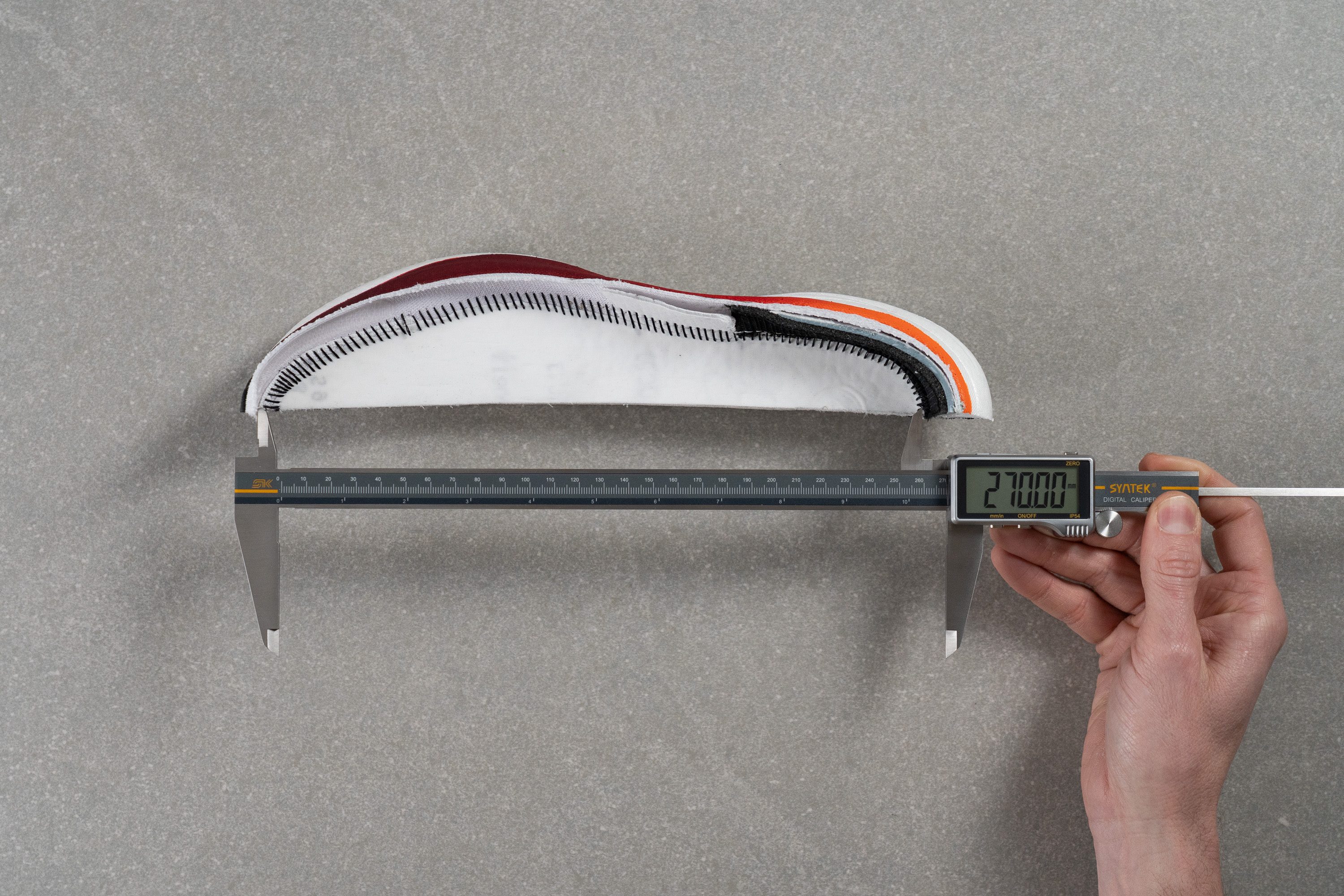 Saucony Ride 19 Internal length