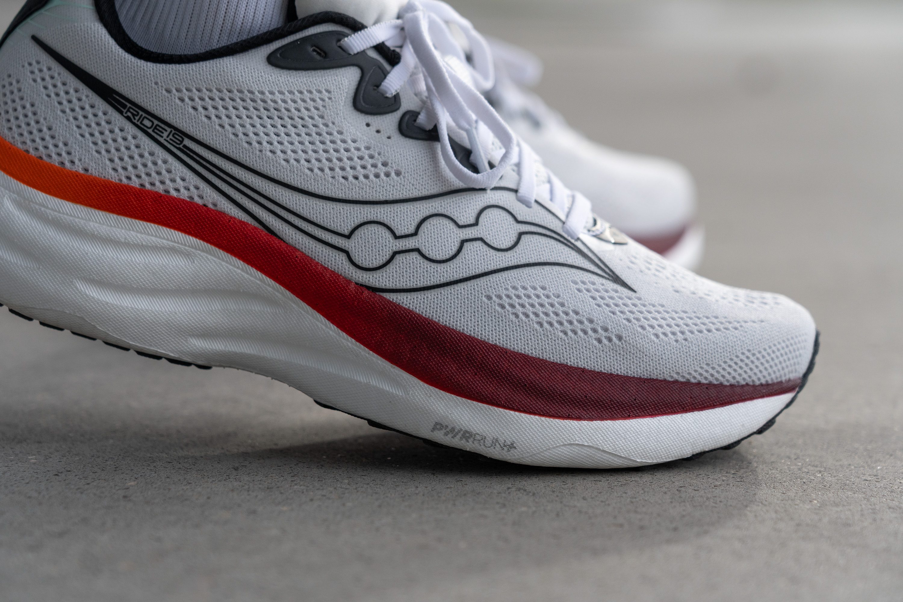 Saucony Ride 19 PWRRUN Plus forefoot