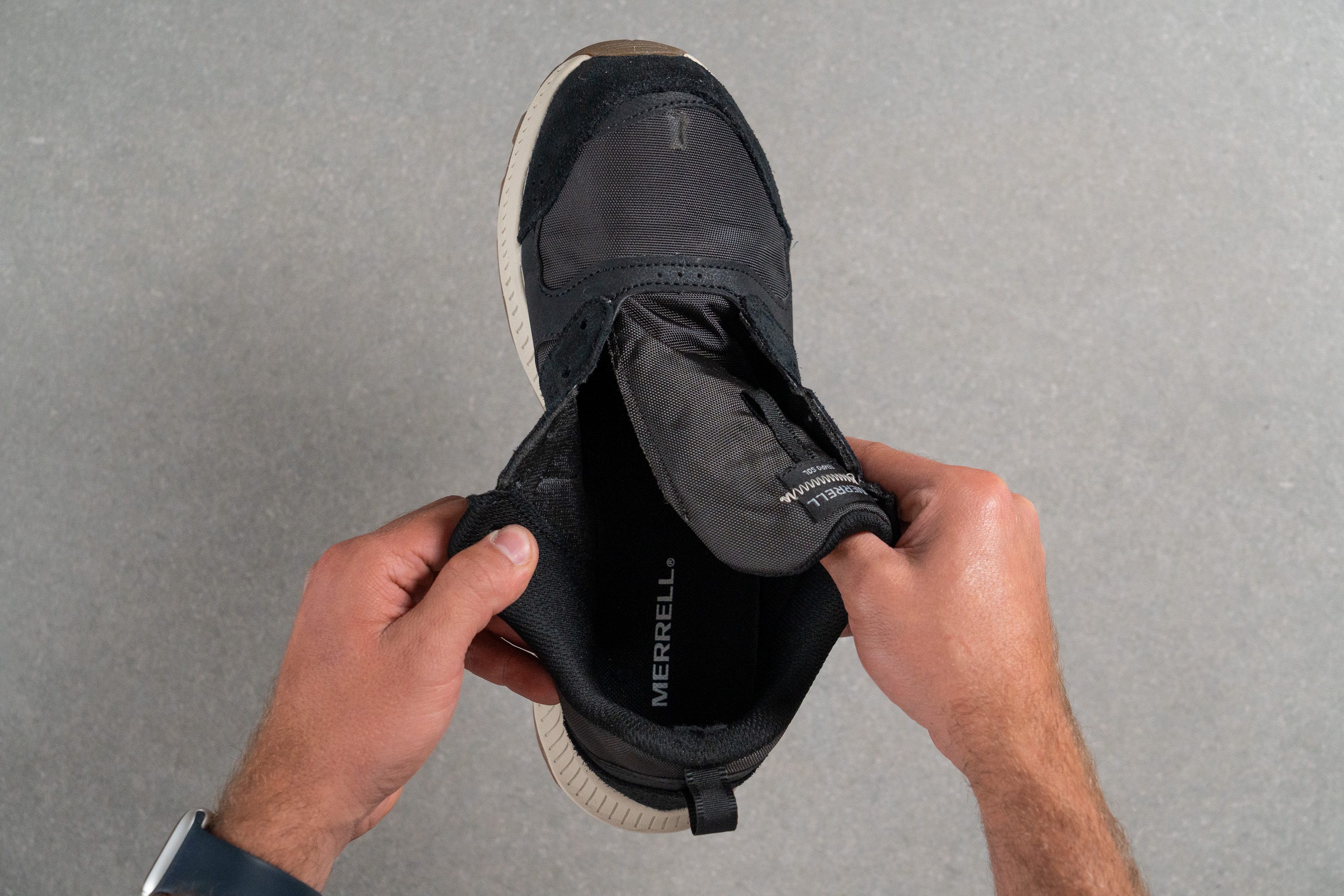 Merrell Tempo Sol Tongue: gusset type
