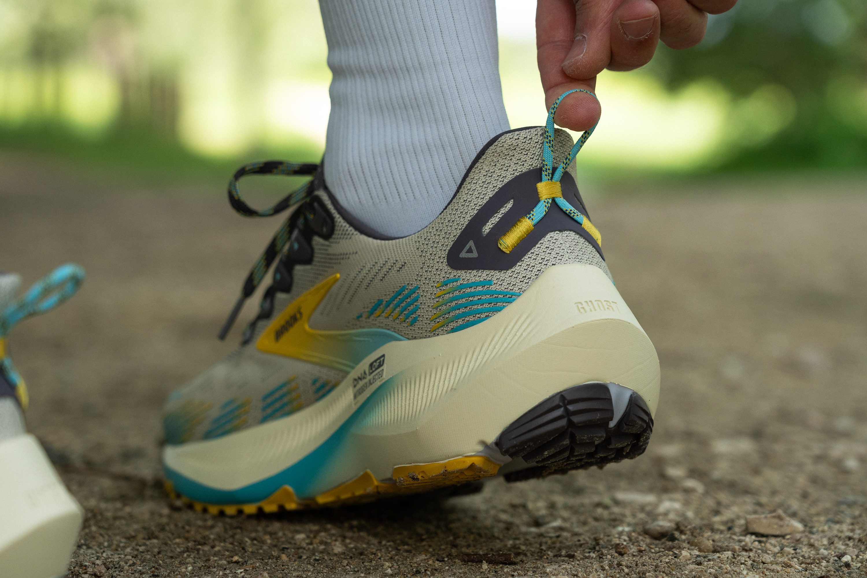 Brooks Ghost Trail Heel tab