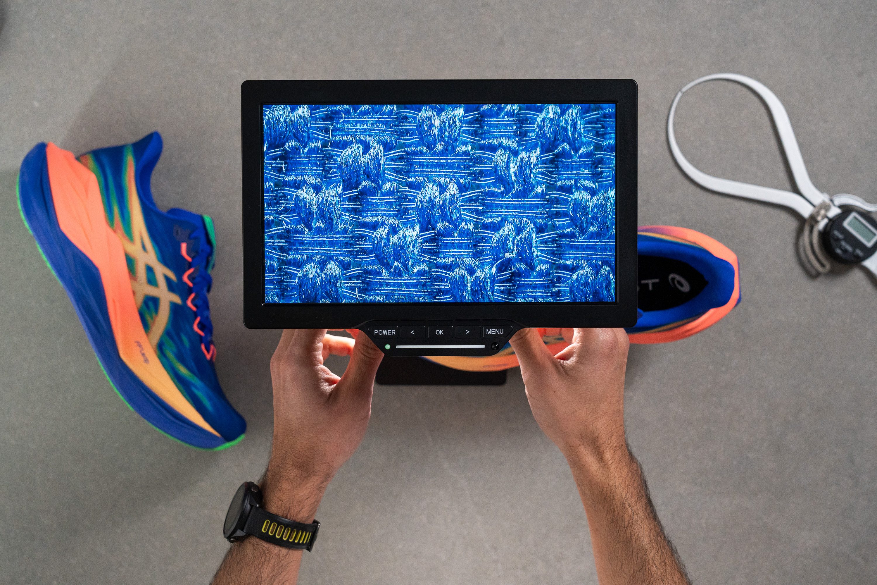 ASICS Superblast 3 microscope