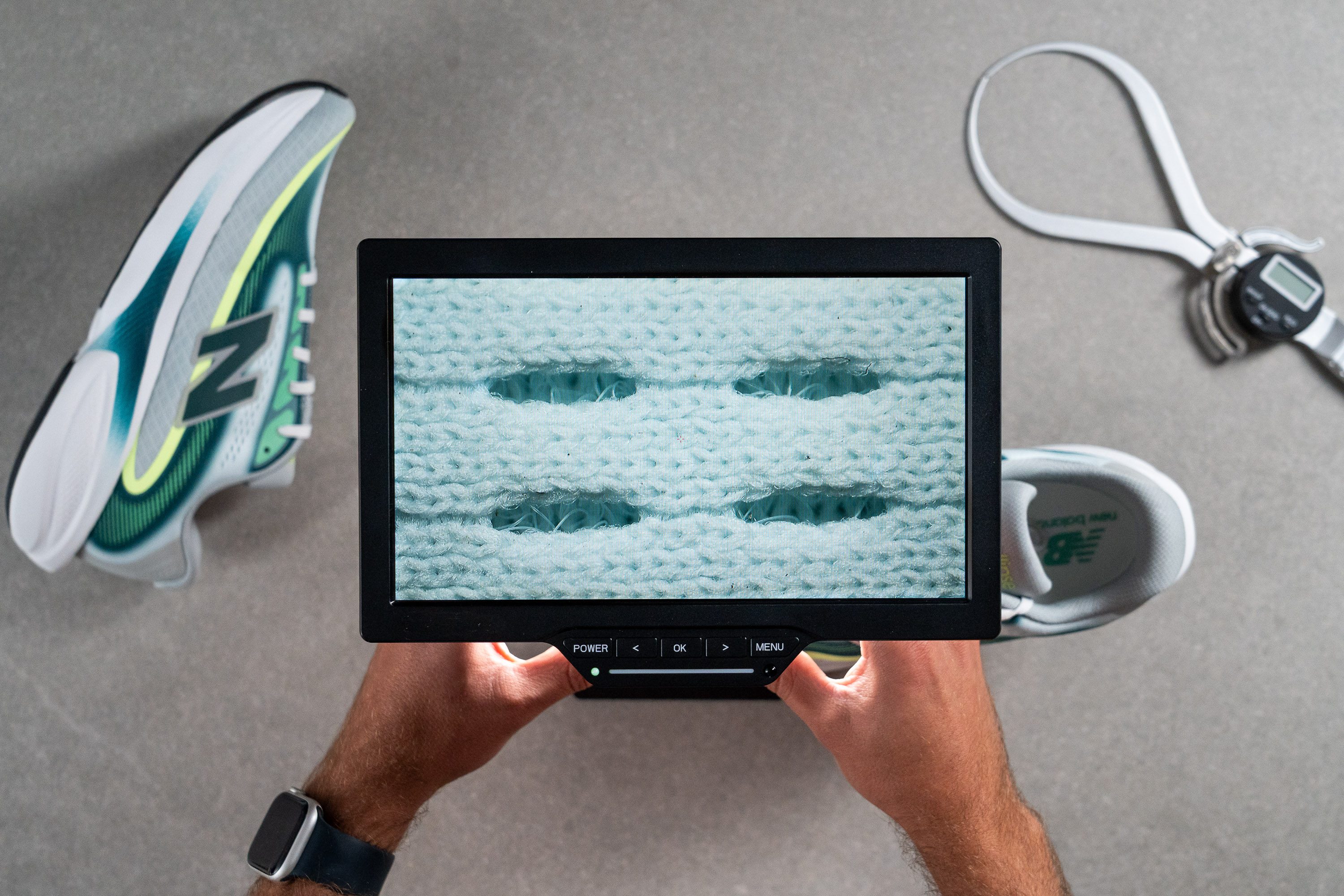 New Balance Ellipse microscope