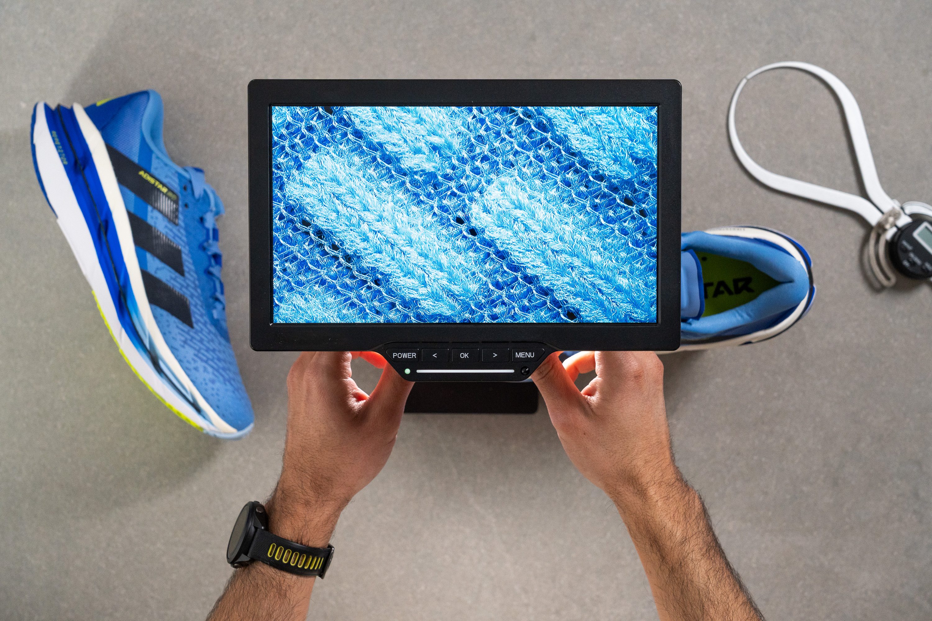 Adidas Adistar BYD microscope