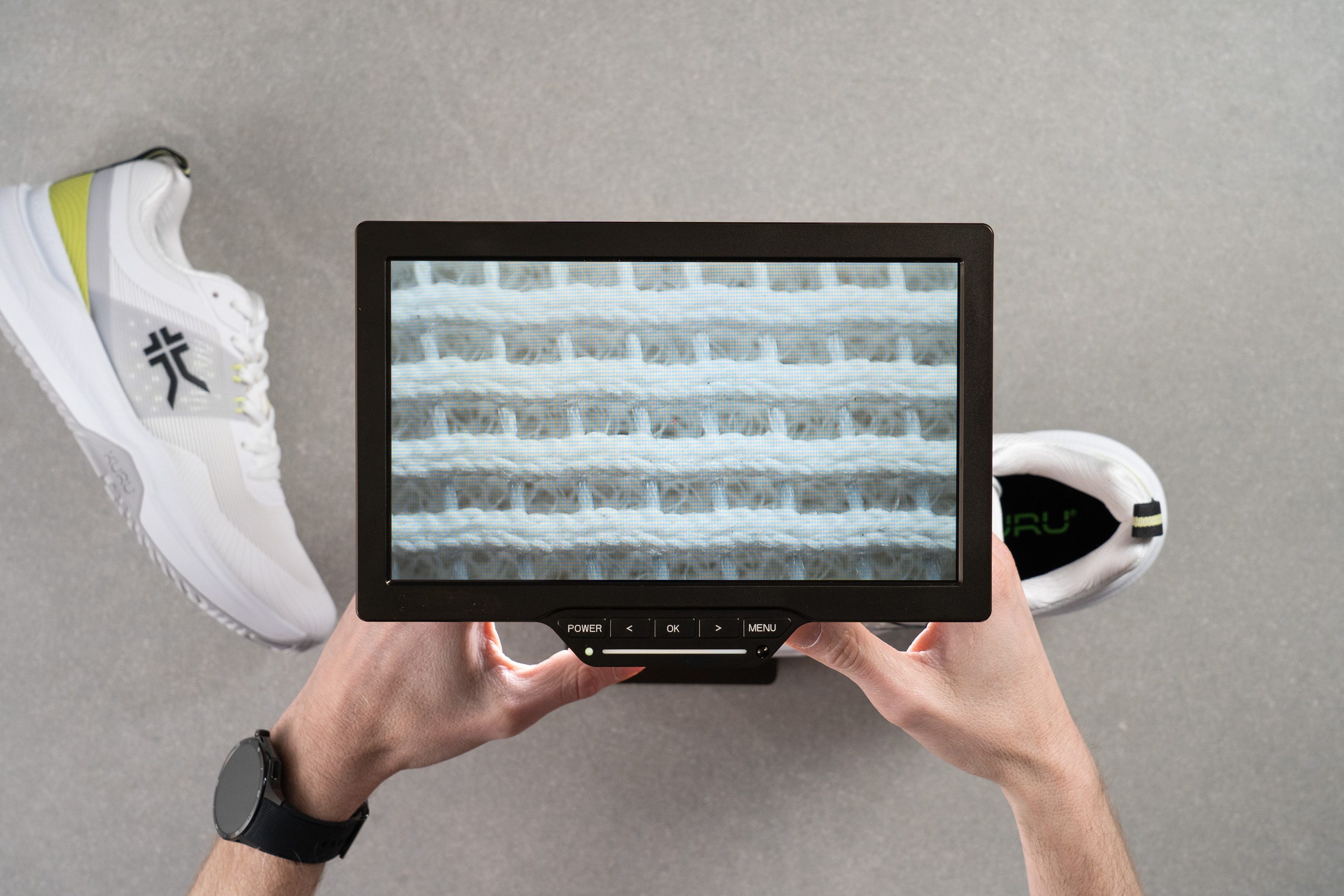 KURU Velocity Breathability Microscope test