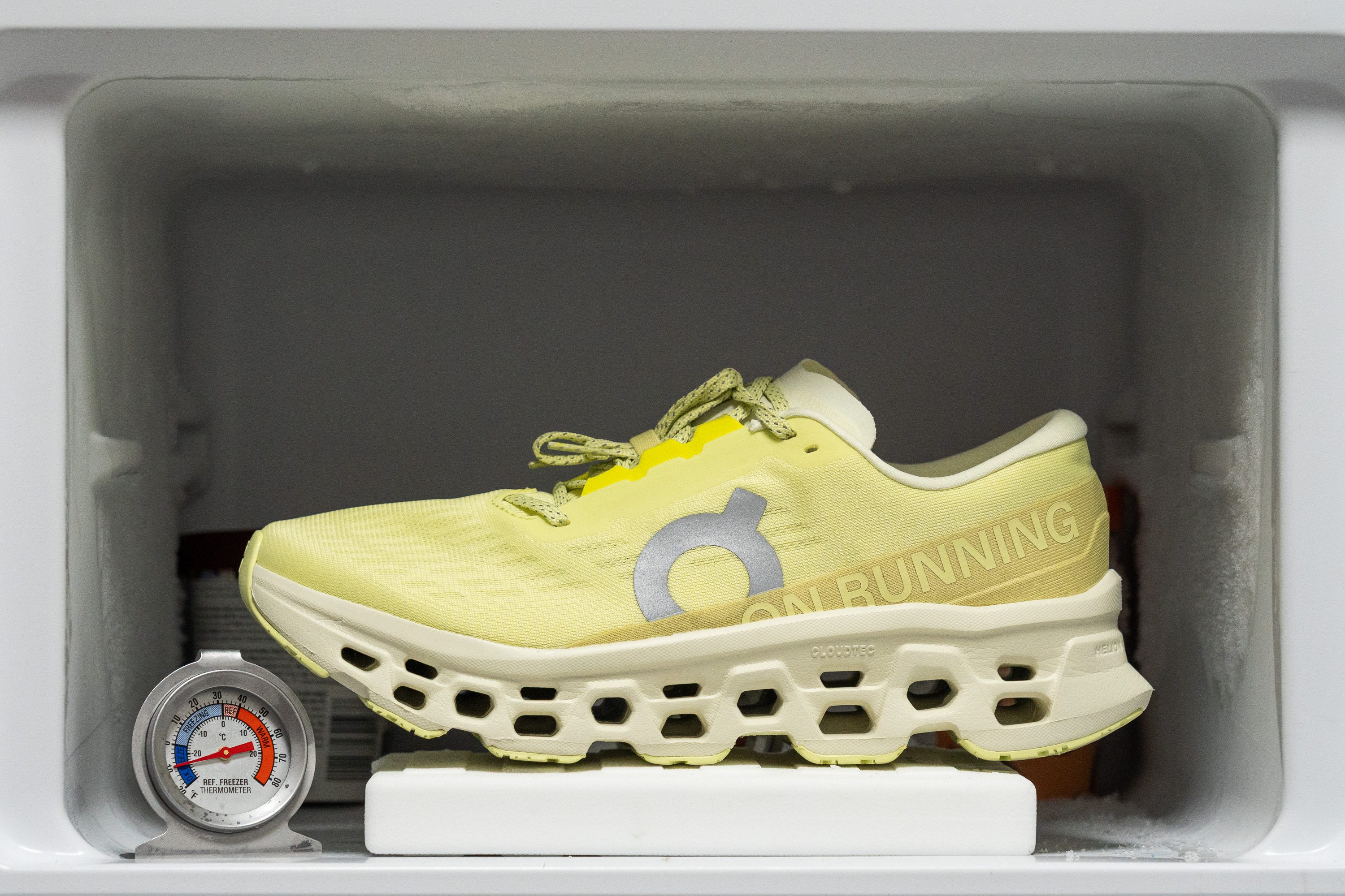 On Cloudmonster 3 Midsole softness in cold (%)