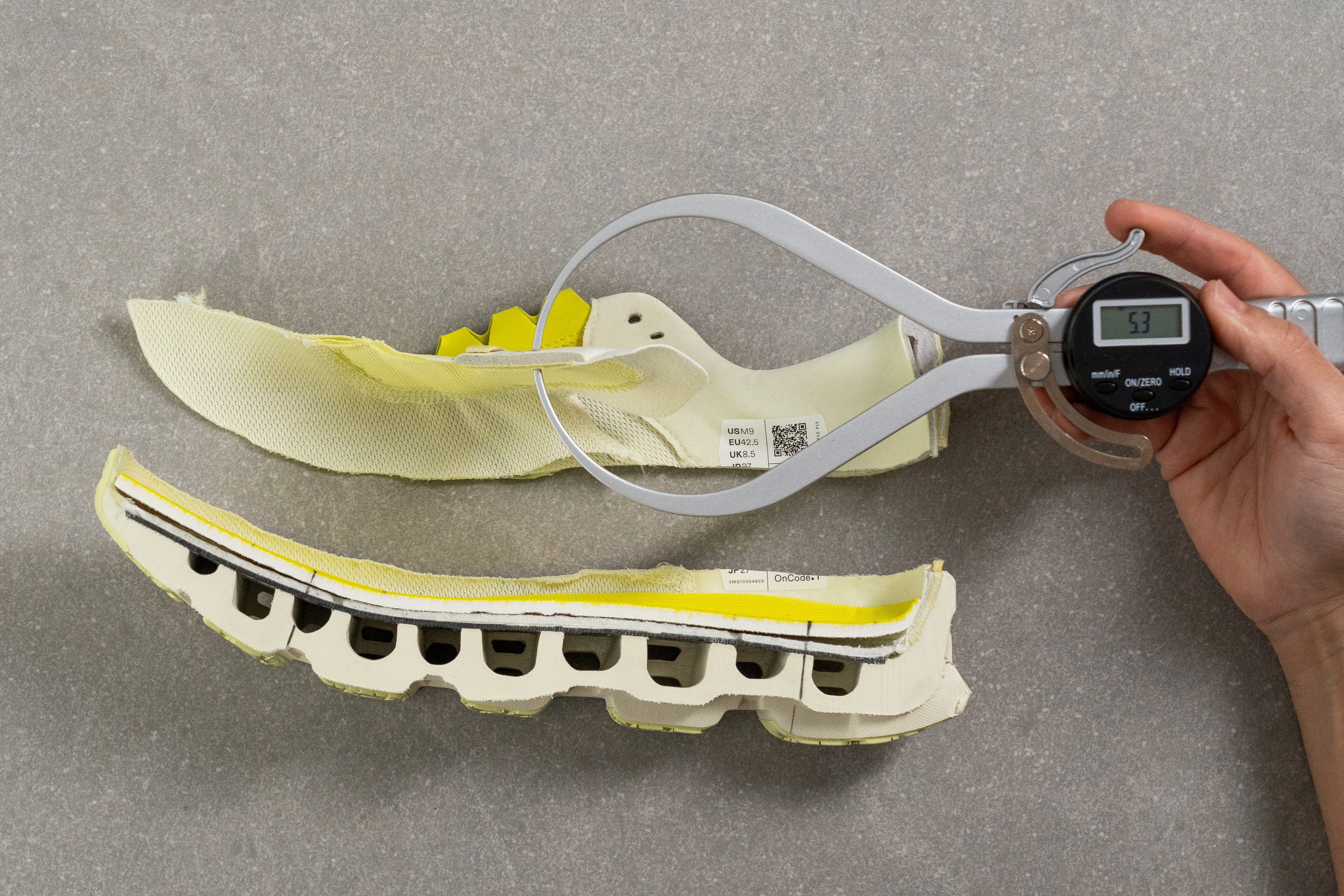 On Cloudmonster 3 Tongue padding