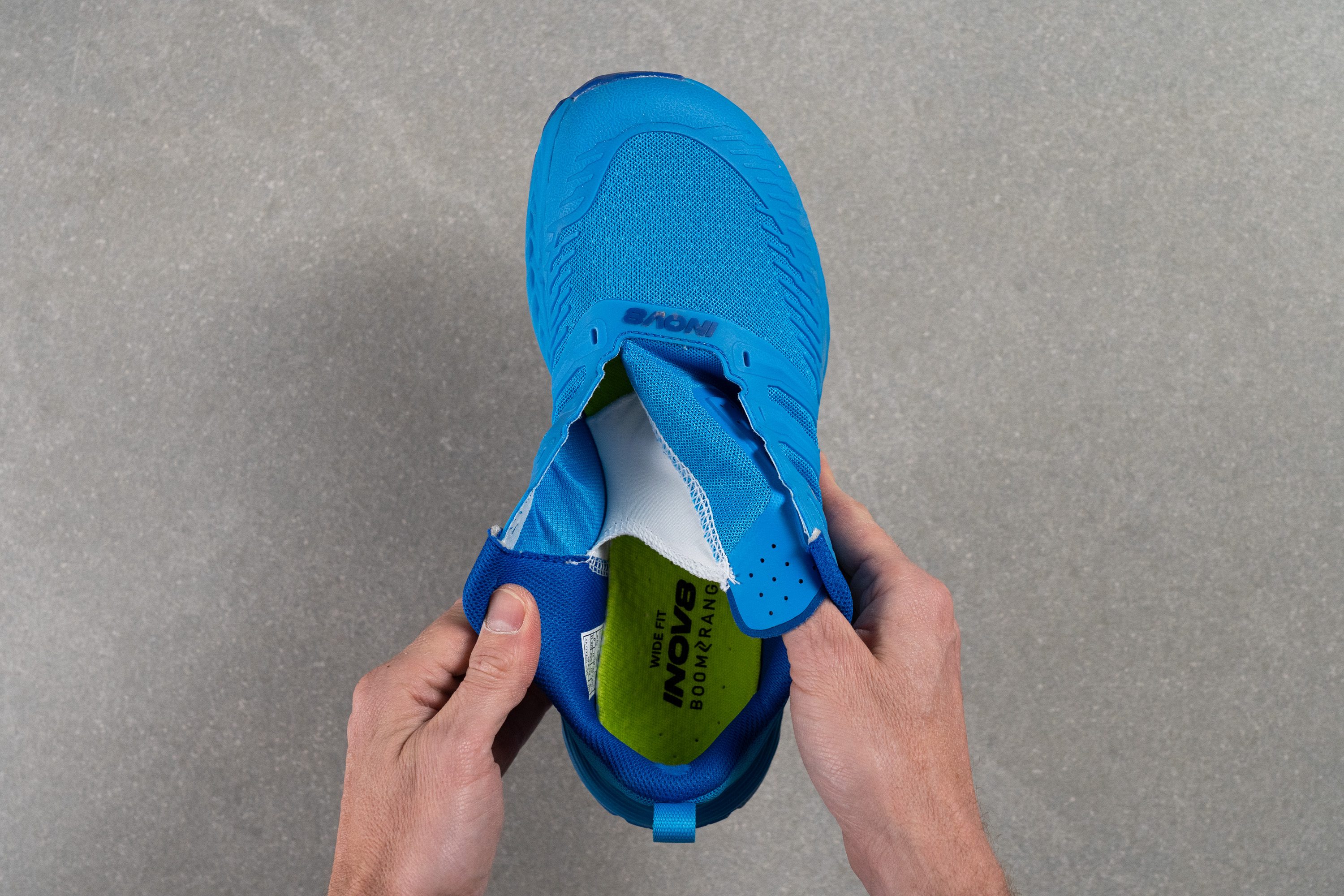 Inov8 TrailFly Speed v2 Tongue: gusset type