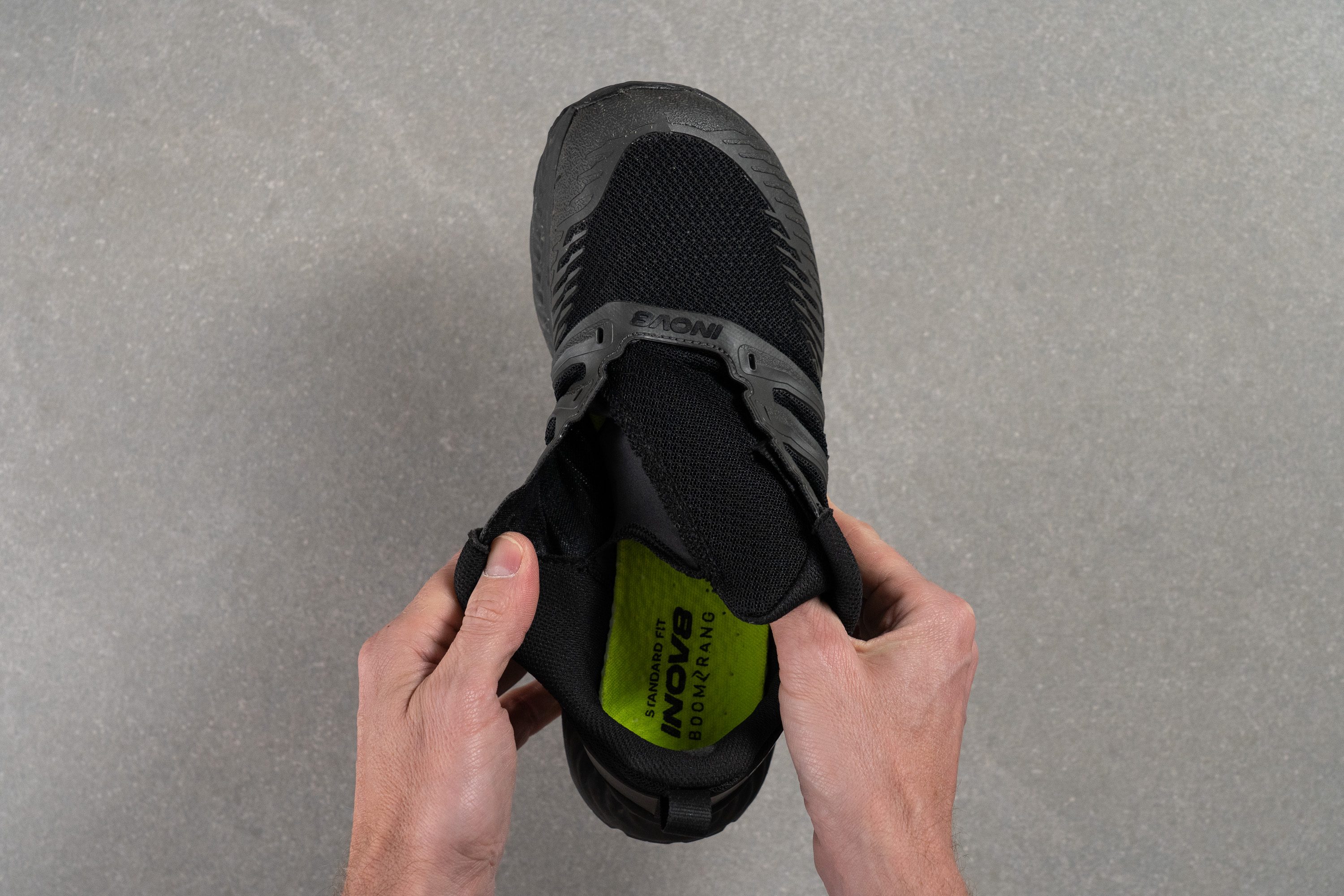 Inov8 Trailfly v2 Tongue: gusset type